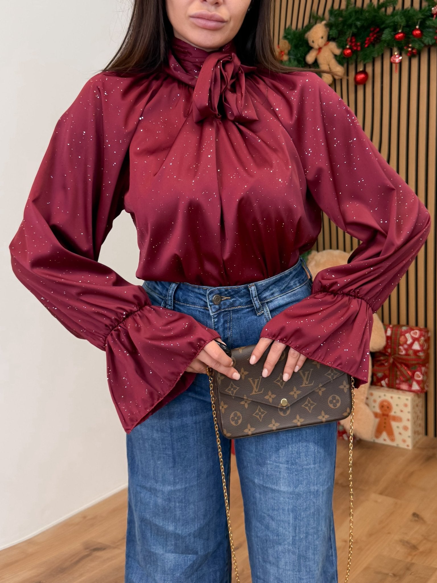 Blusa Brillio - Bordeaux - SAINTH