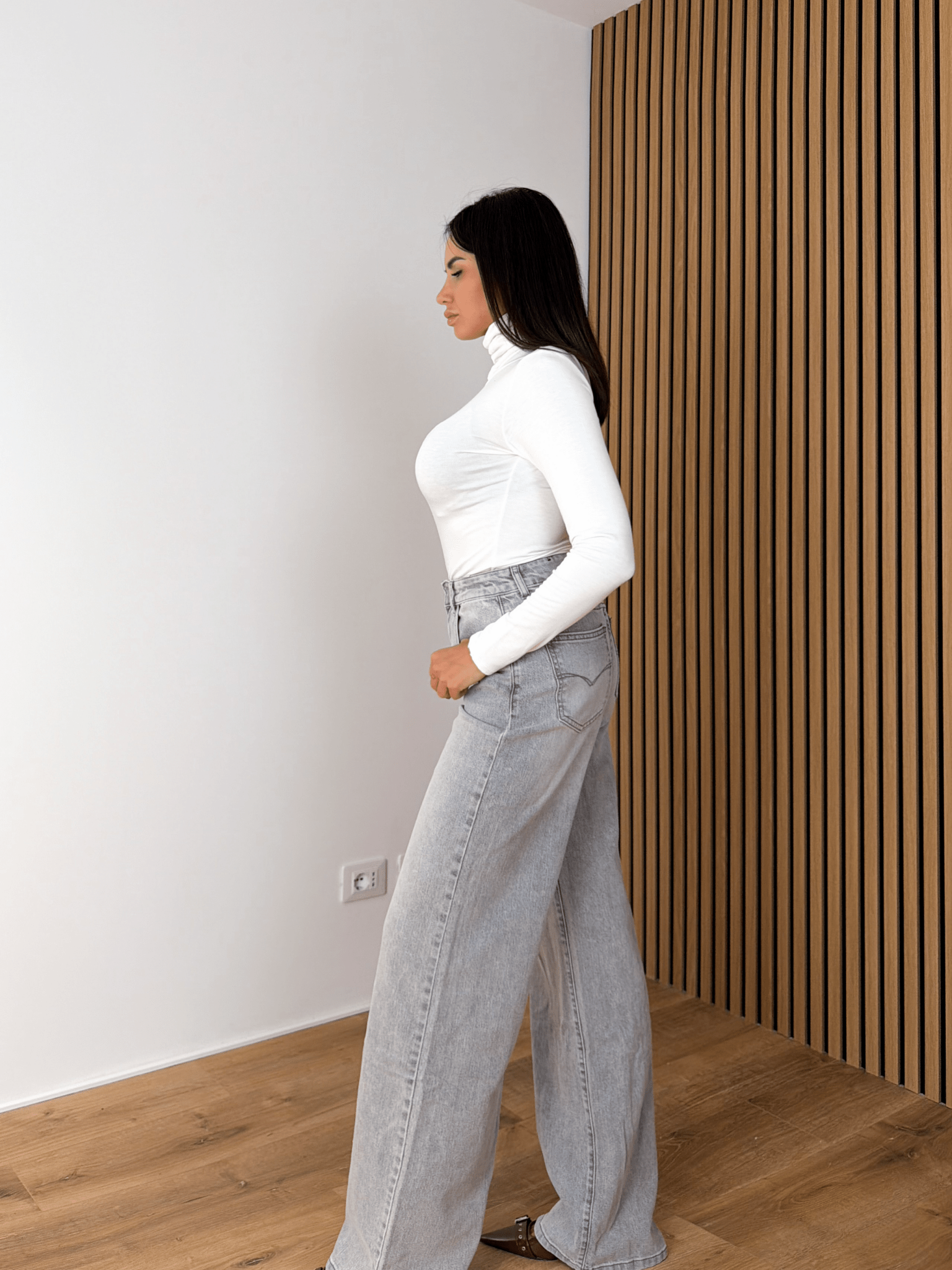 Jeans Palazzo - Grigio - SAINTH