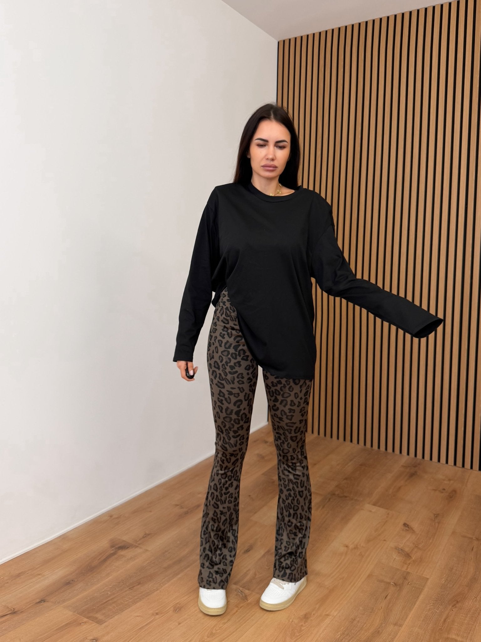 Maxi Maglia Spallona - Nera - SAINTH