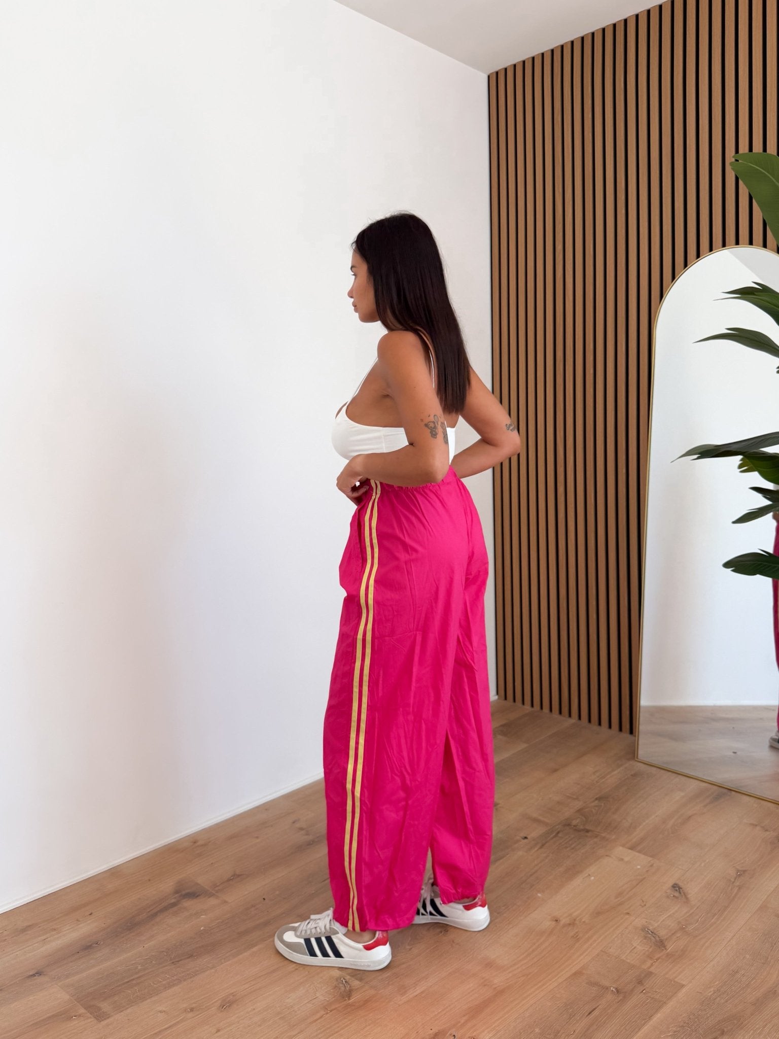 Pantalone Parachute - Fucsia - SAINTH