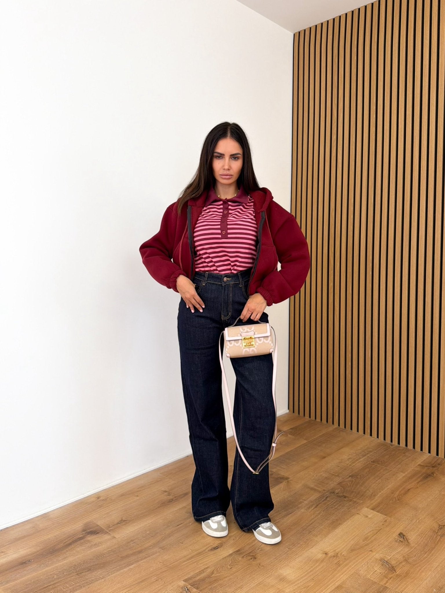 Polo Vespa - Bordeaux e Rosa - SAINTH