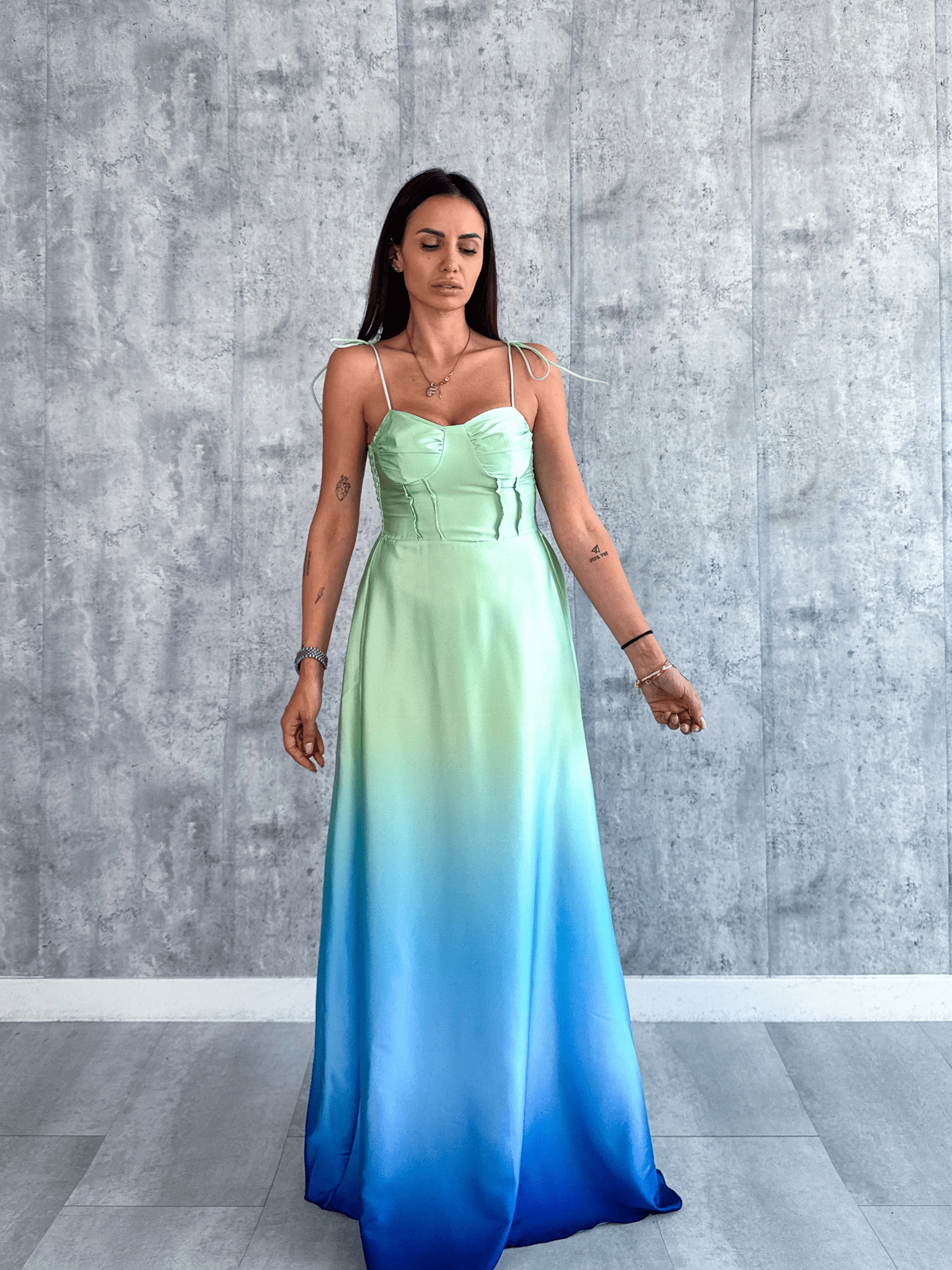 Abito Duty - Verde e Blu - SAINTH