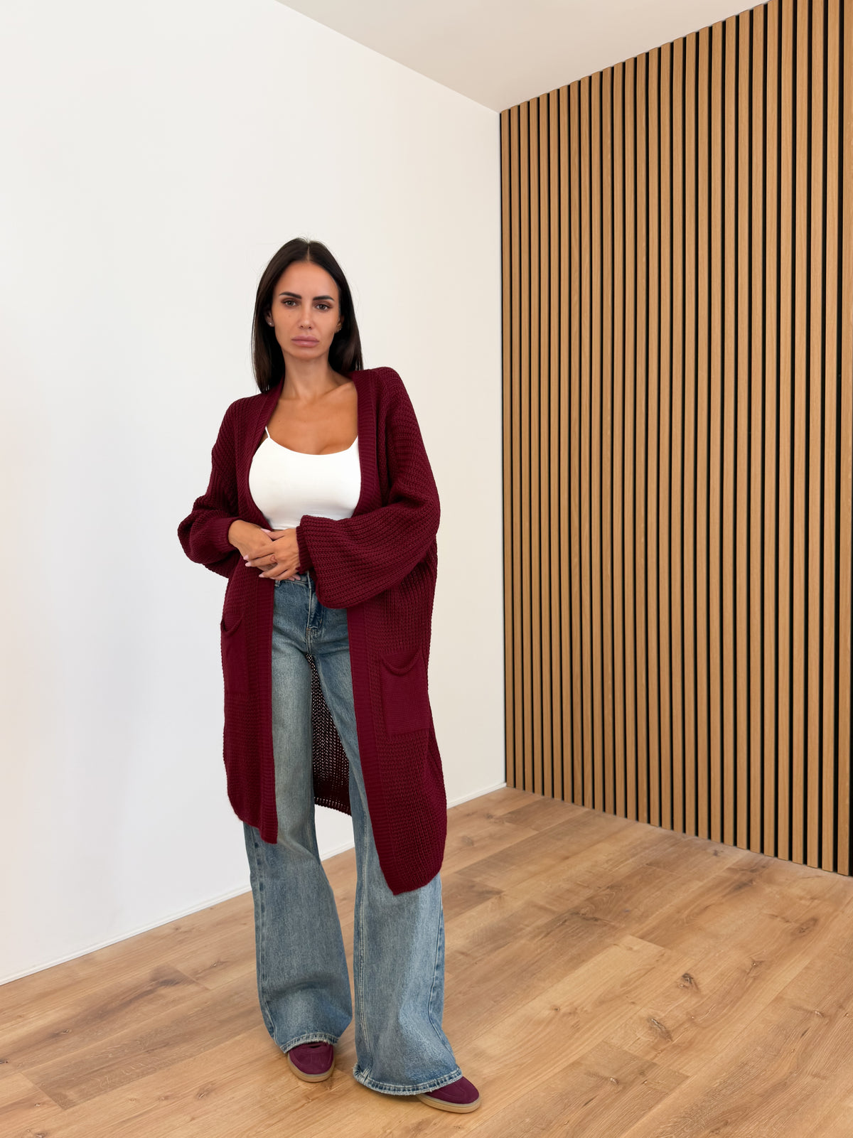 Cardigan Flamingo - Bordeaux