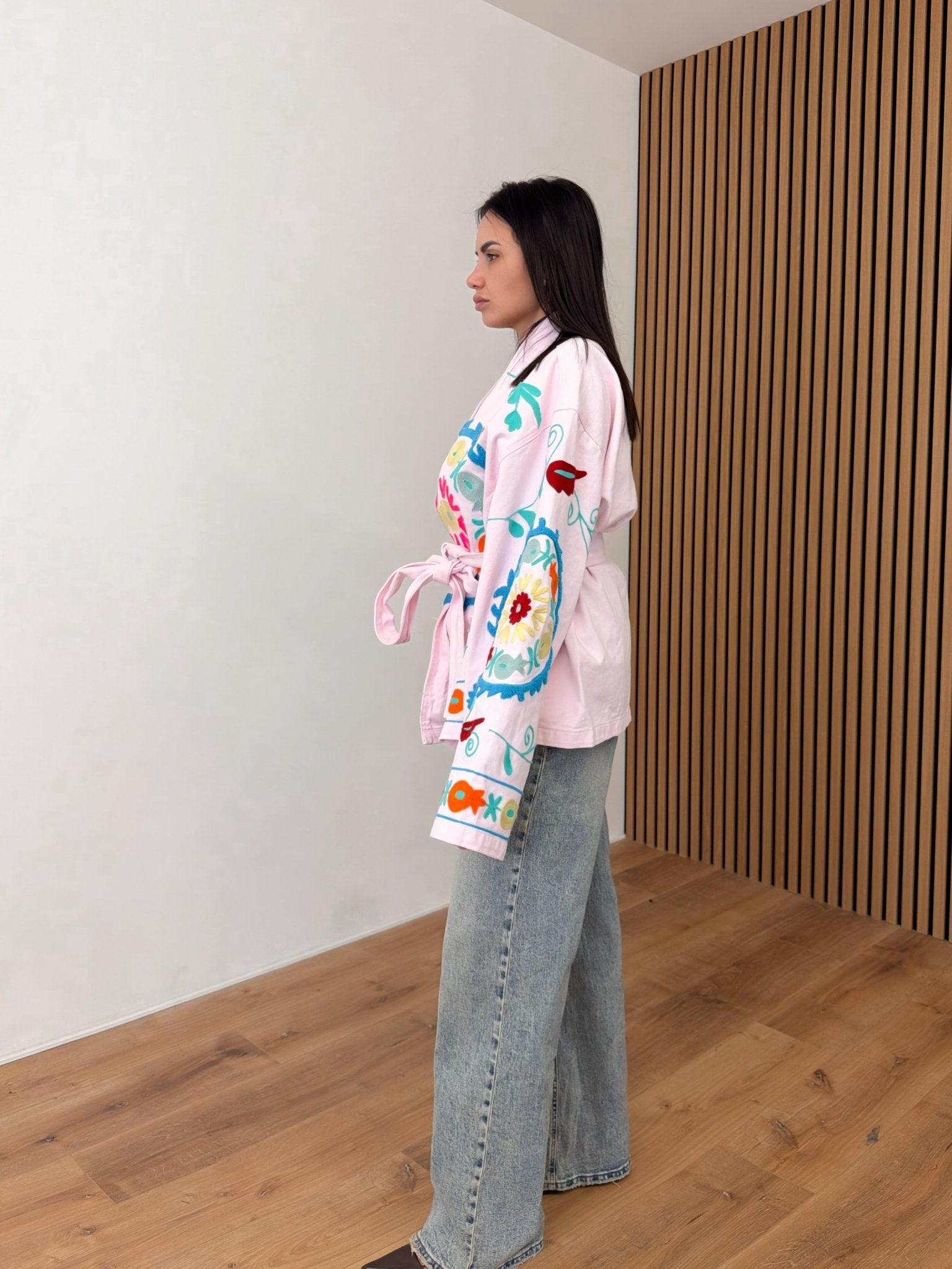 Giacca Origami - Denim Rosa - SAINTH