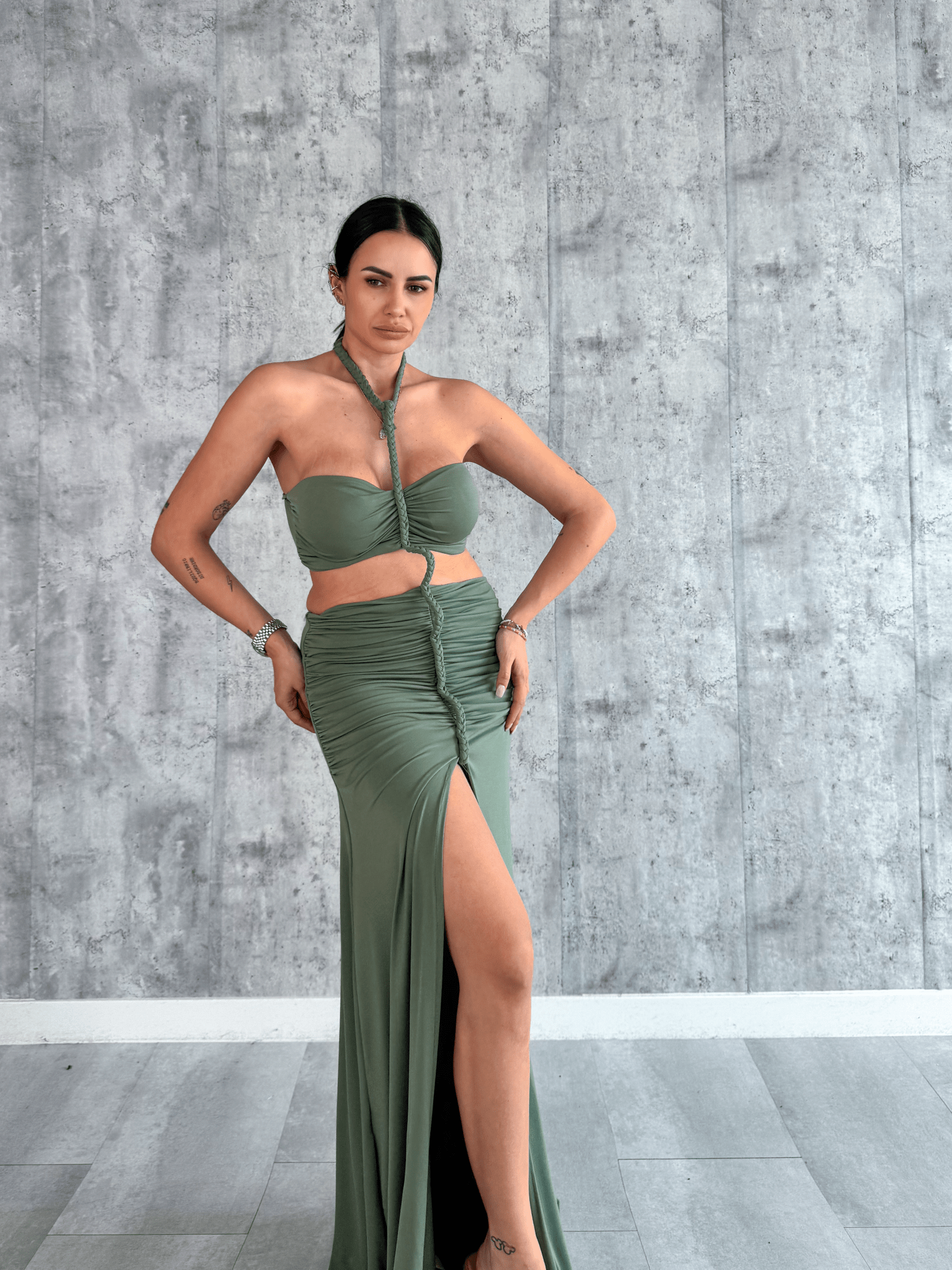 Abito Monotreccia - Army Green - SAINTH