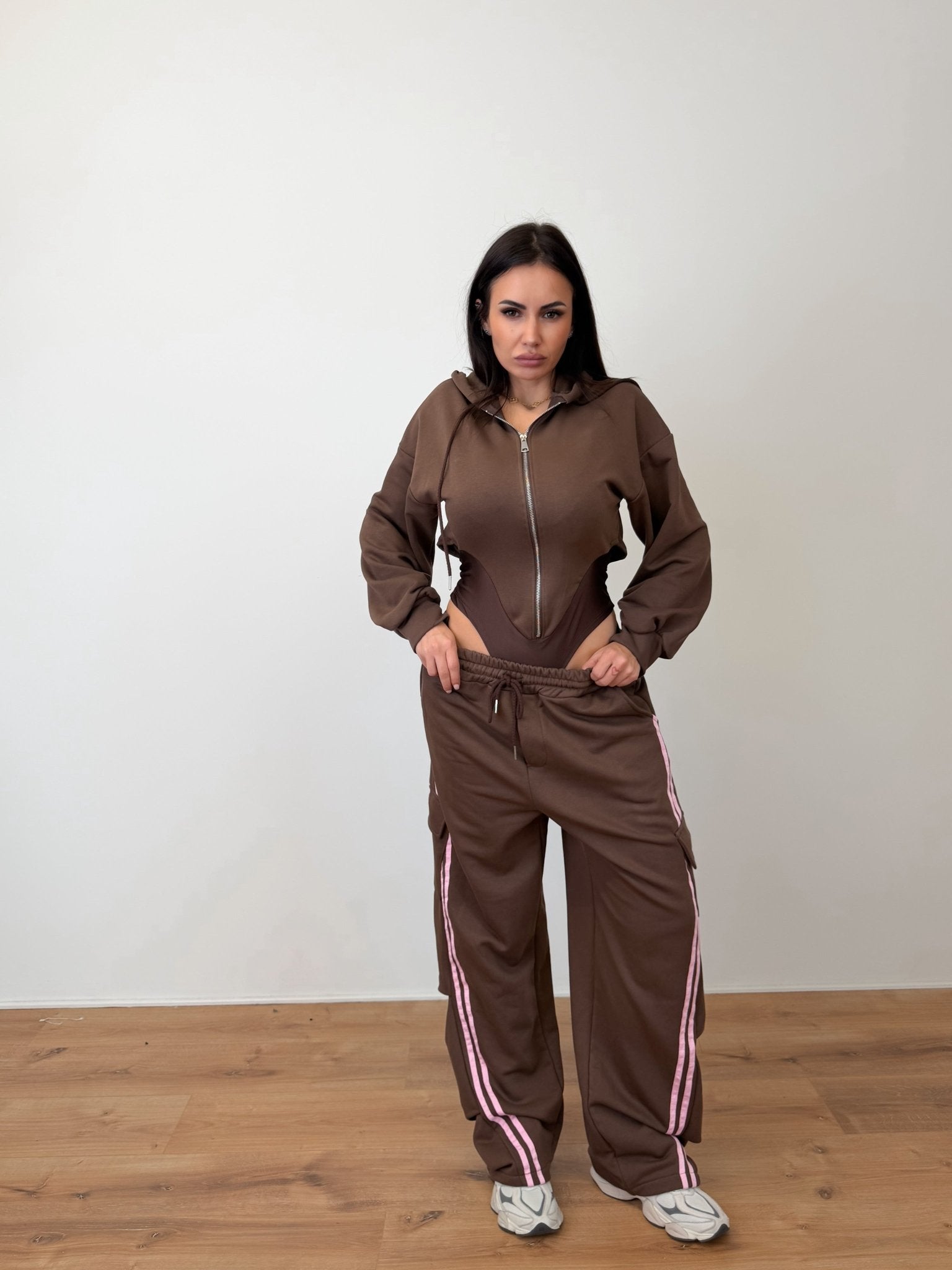 Completo Tuta Body - Marrone - SAINTH