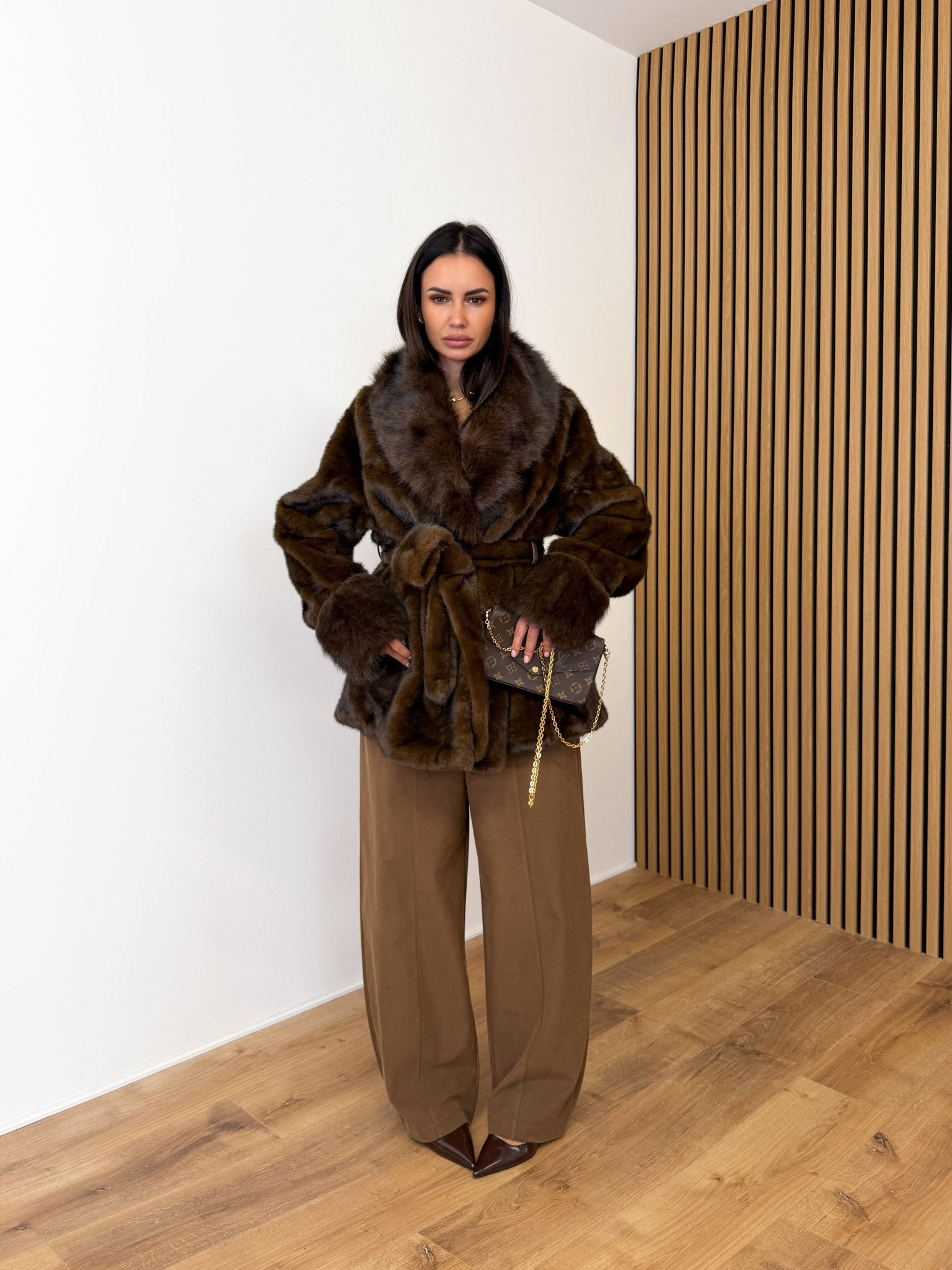 Pelliccia Vulcano - Marrone - SAINTH