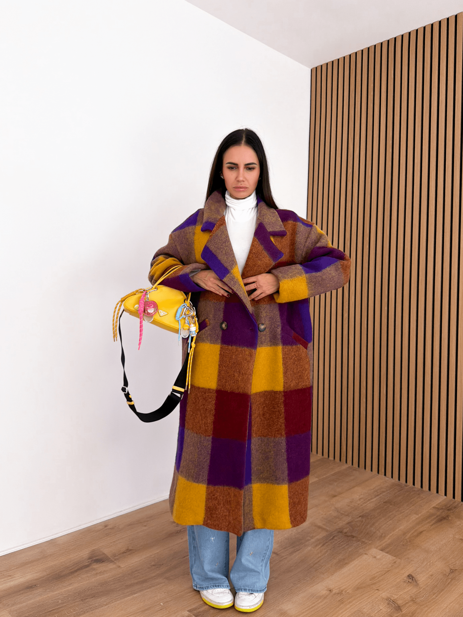 Cappotto Lusso - Senape e Viola - SAINTH