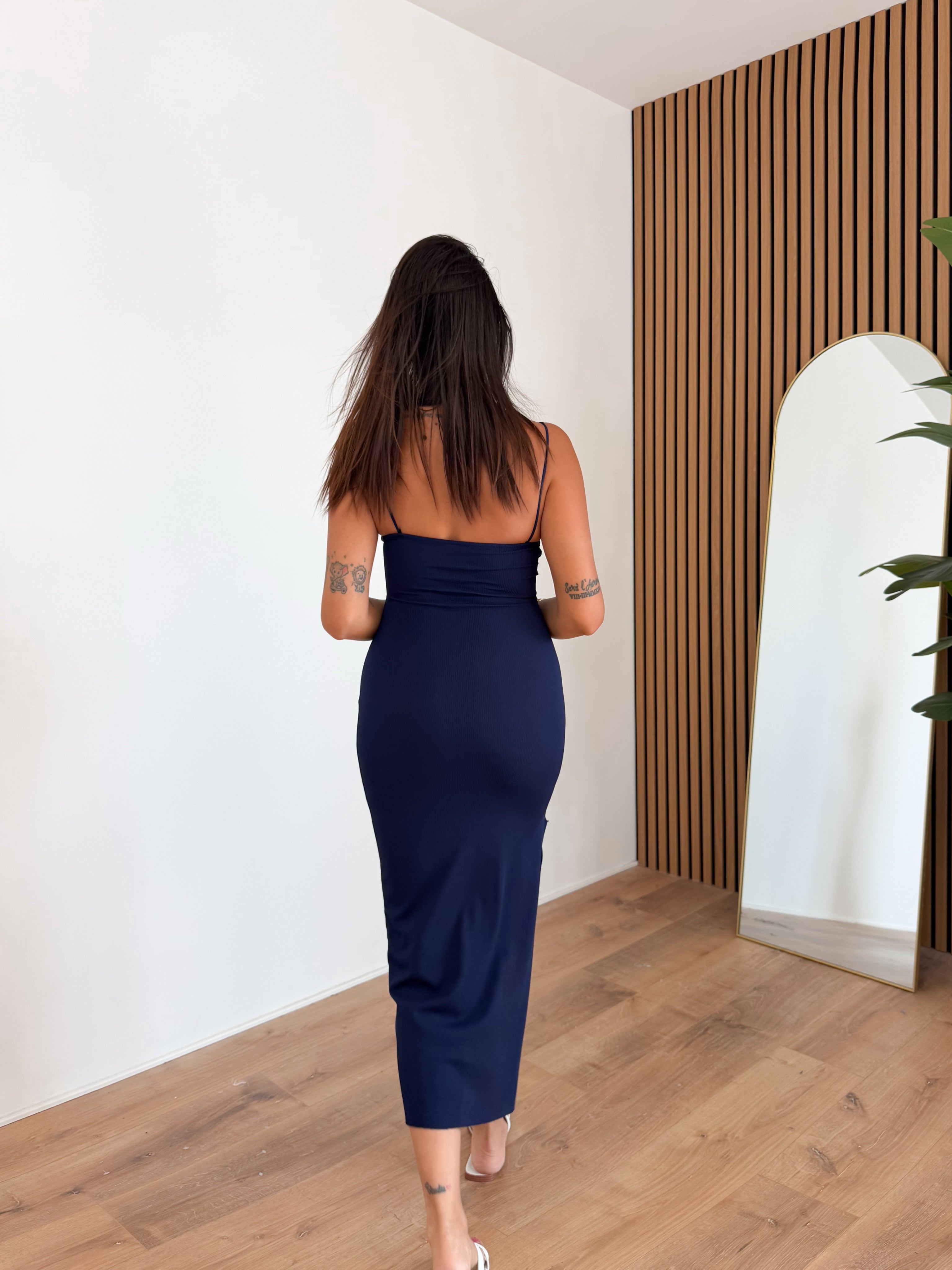 Abito Basic Costine - Blu Notte