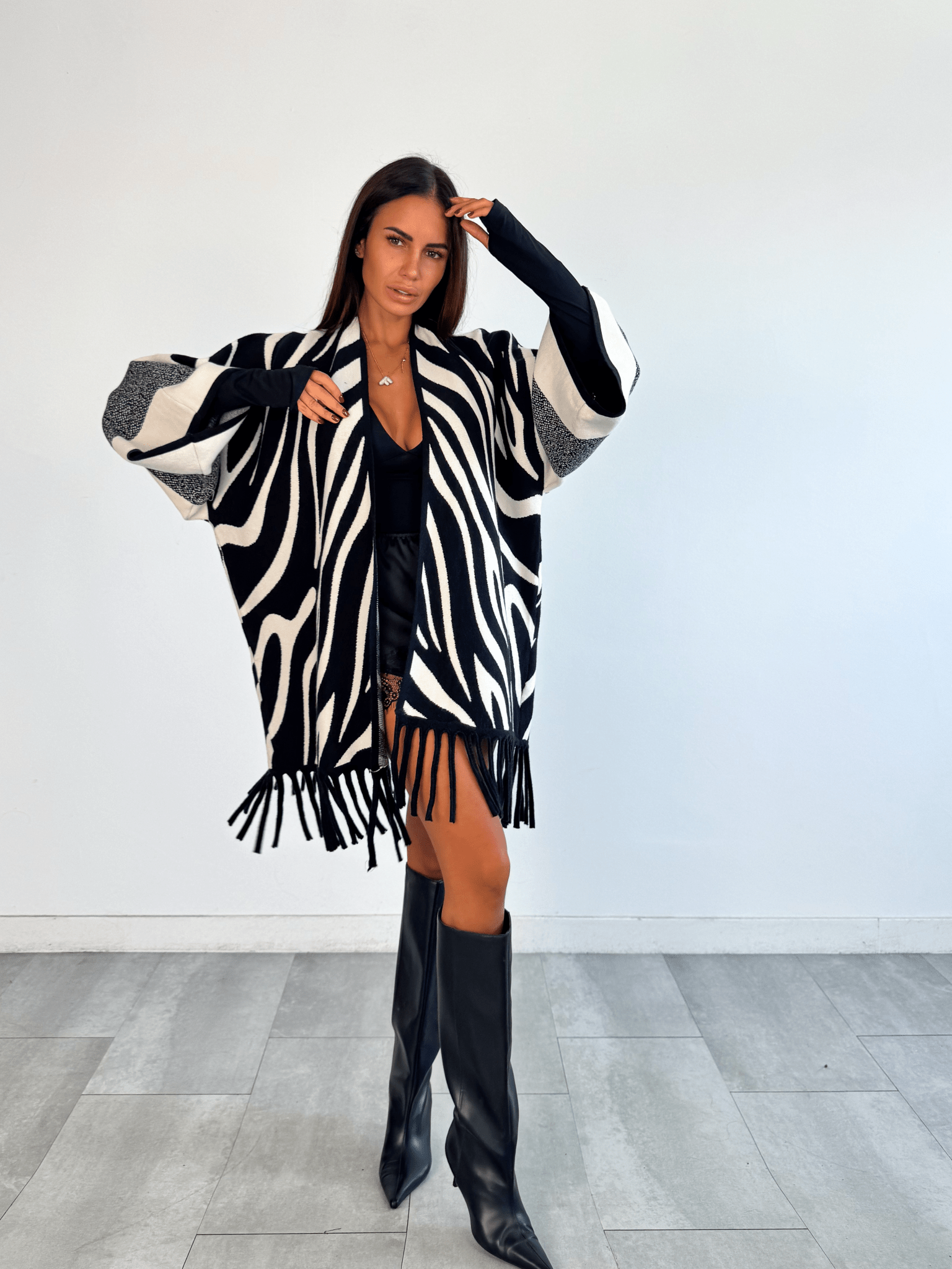 Cardigan Zebri - Beige - SAINTH