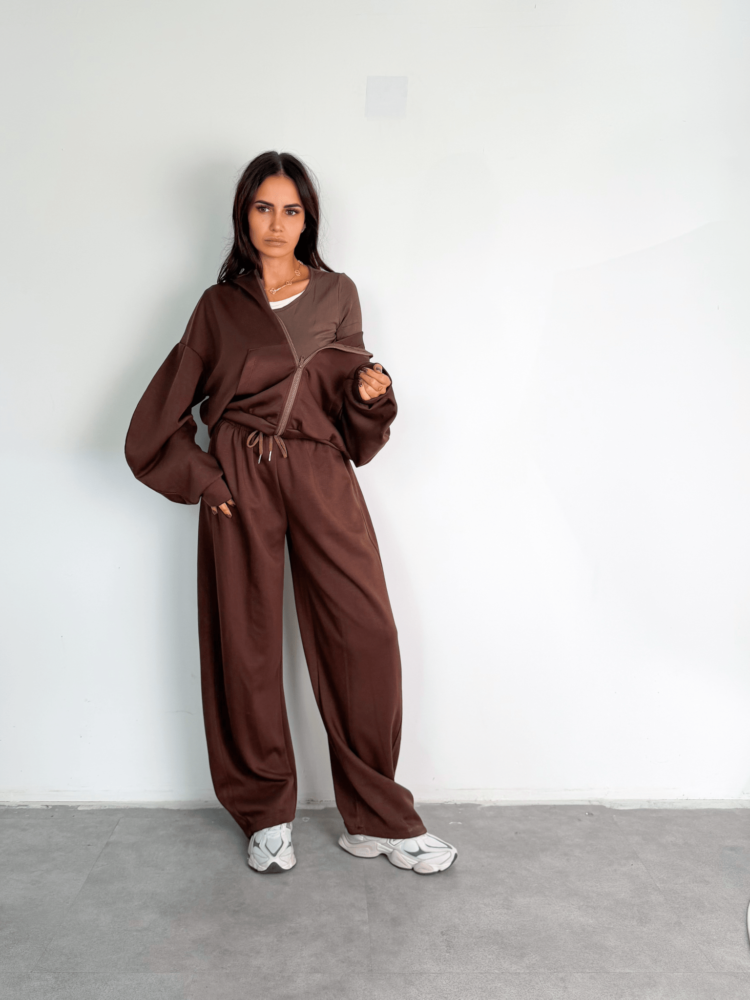 Felpa Wide Arm - Marrone - SAINTH