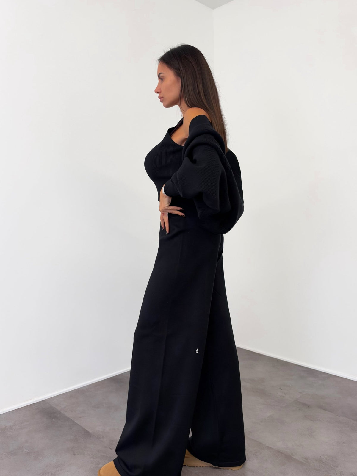 Coordinato Tris Lilà - Nero - SAINTH