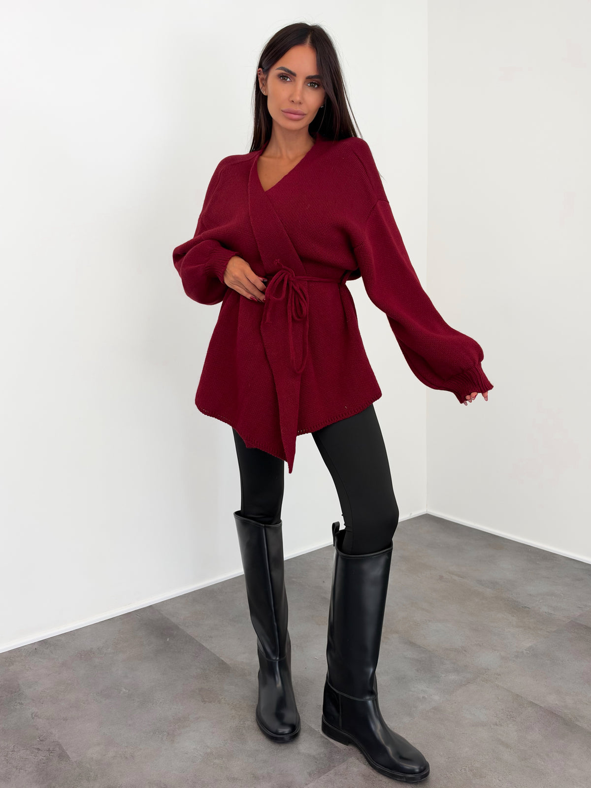 Cardigan Lovely - Bordeaux