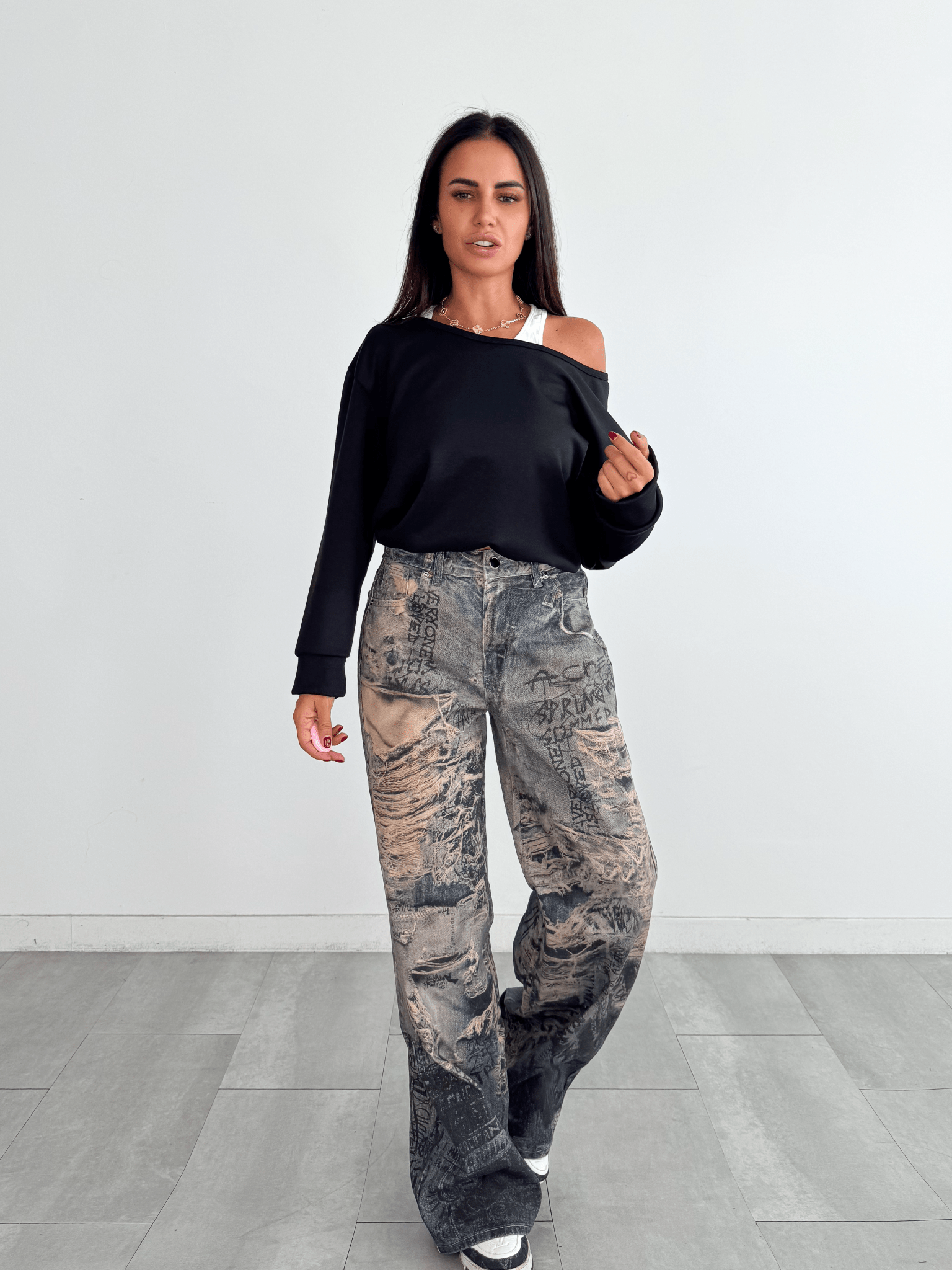 Jeans Spiderweb - Denim - SAINTH