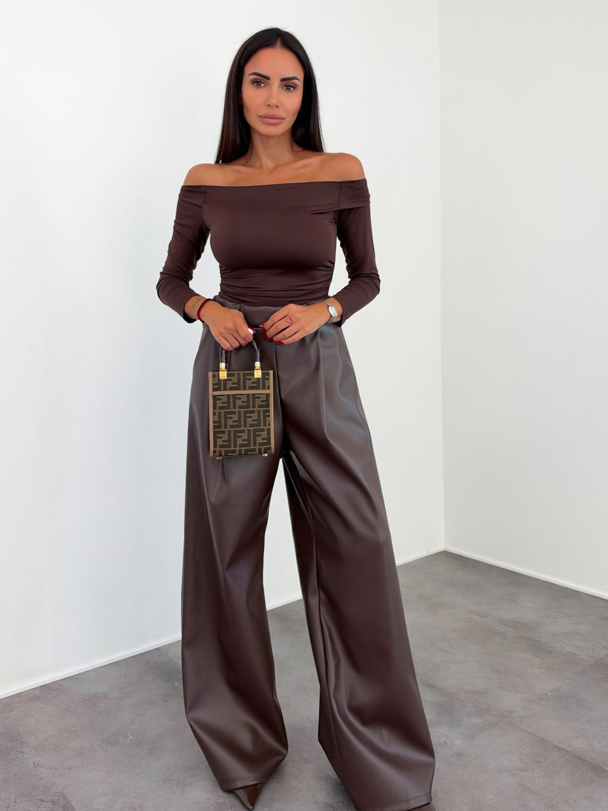 Pantalone Fluid - Marrone - SAINTH