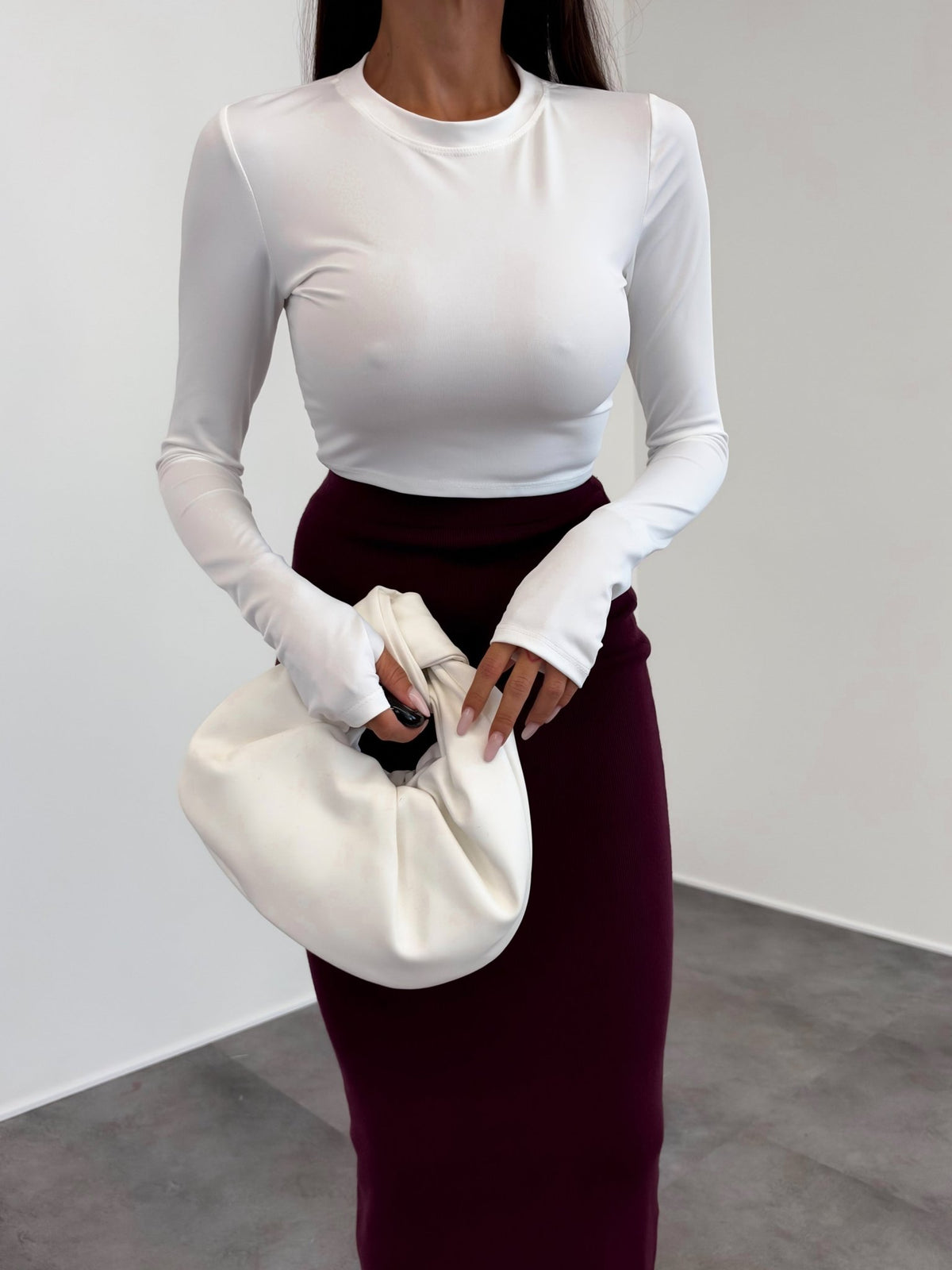 Maglia Crop Simply - Bianca - SAINTH