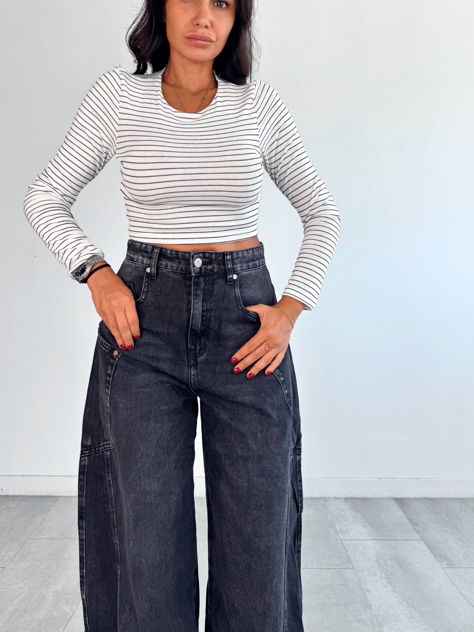 Jeans Shock - Nero - SAINTH