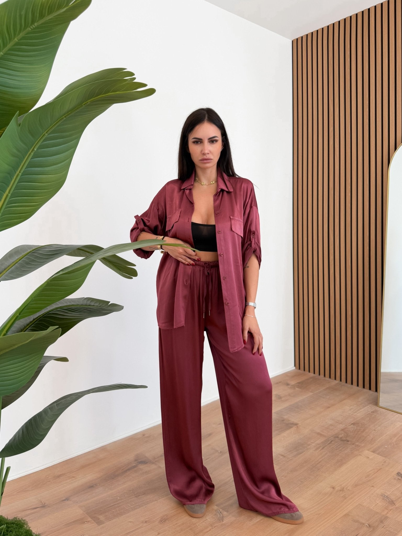 Camicia Breeze - Bordeaux - SAINTH