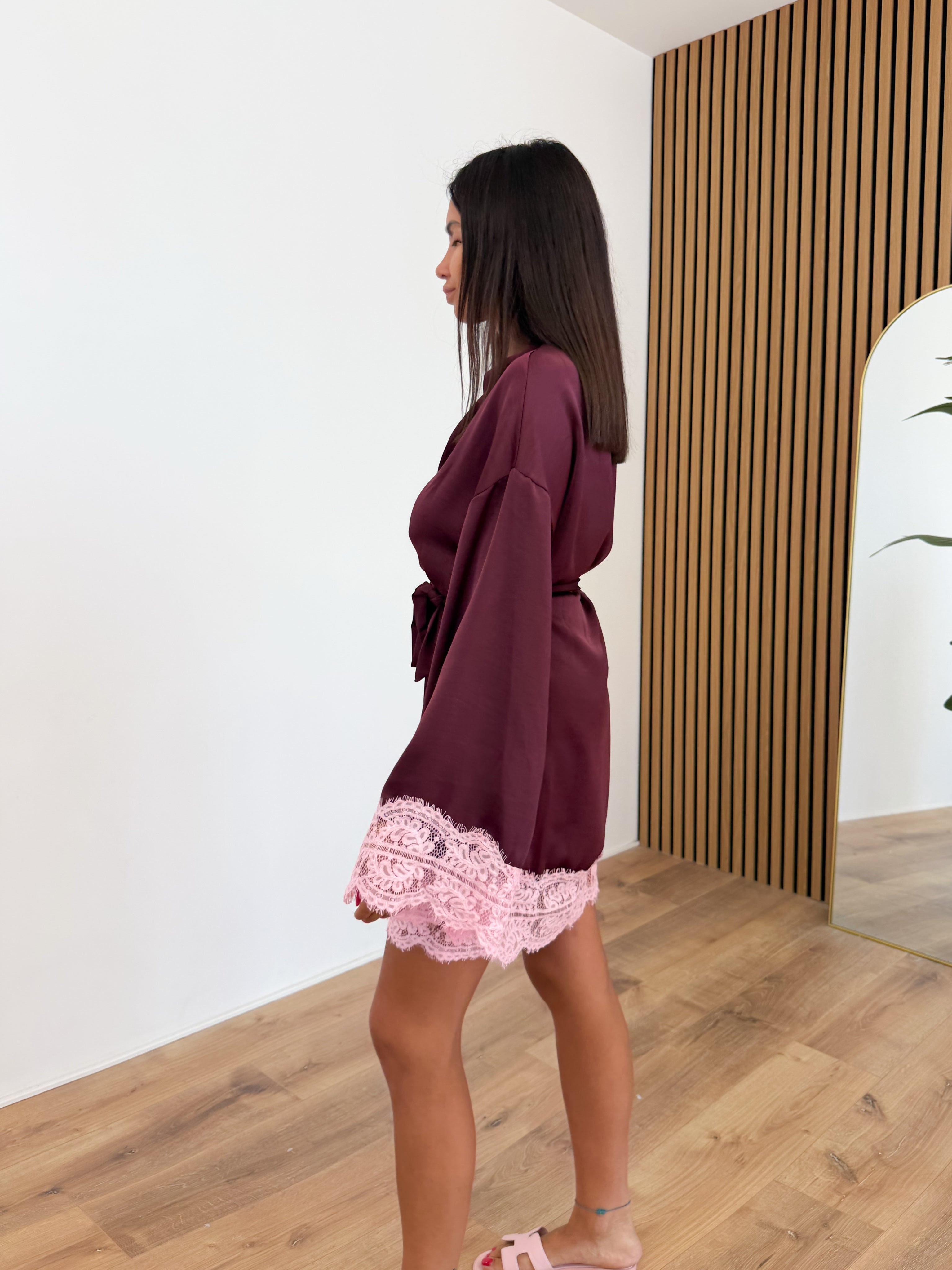 Abito Kimono - Bordeaux