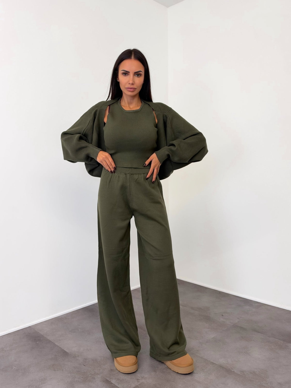 Coordinato Tris Lilà - Army Green - SAINTH