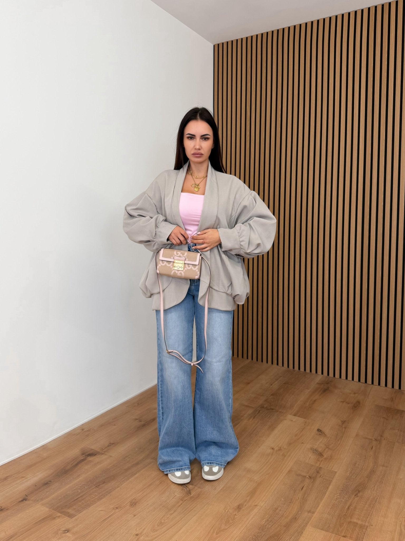 Giacca Kimono - Beige - SAINTH