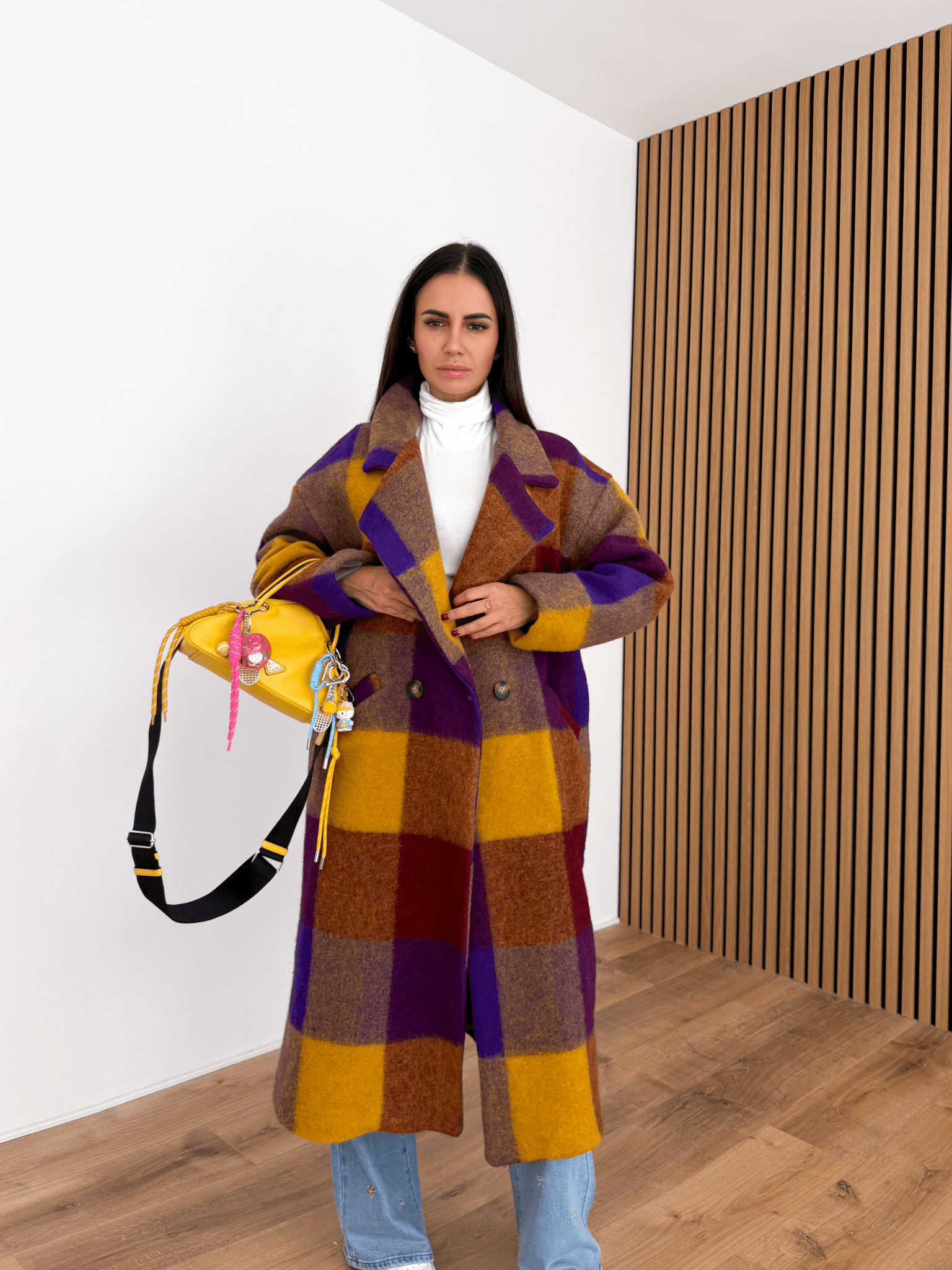 Cappotto Lusso - Senape e Viola - SAINTH