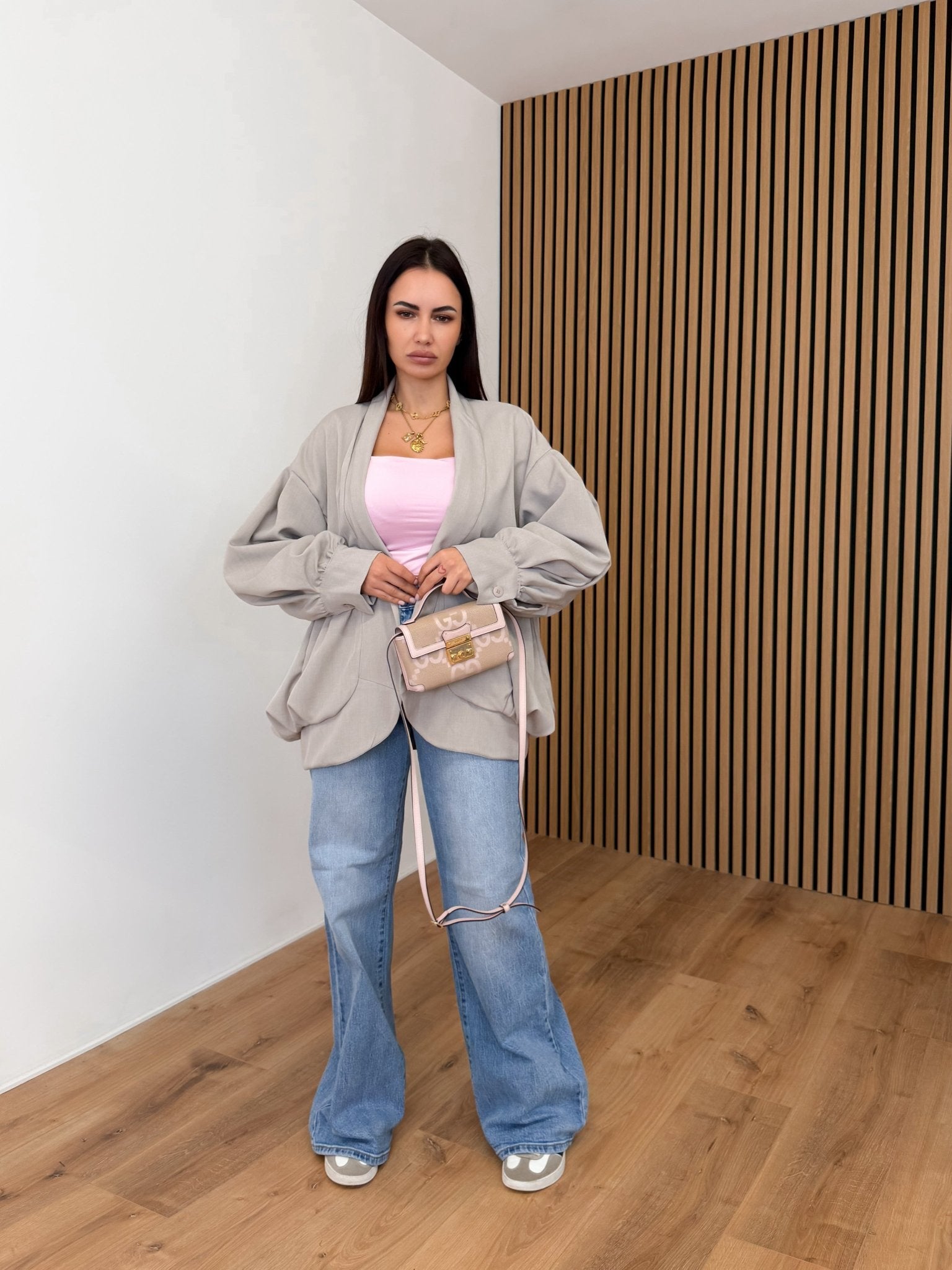 Giacca Kimono - Beige - SAINTH