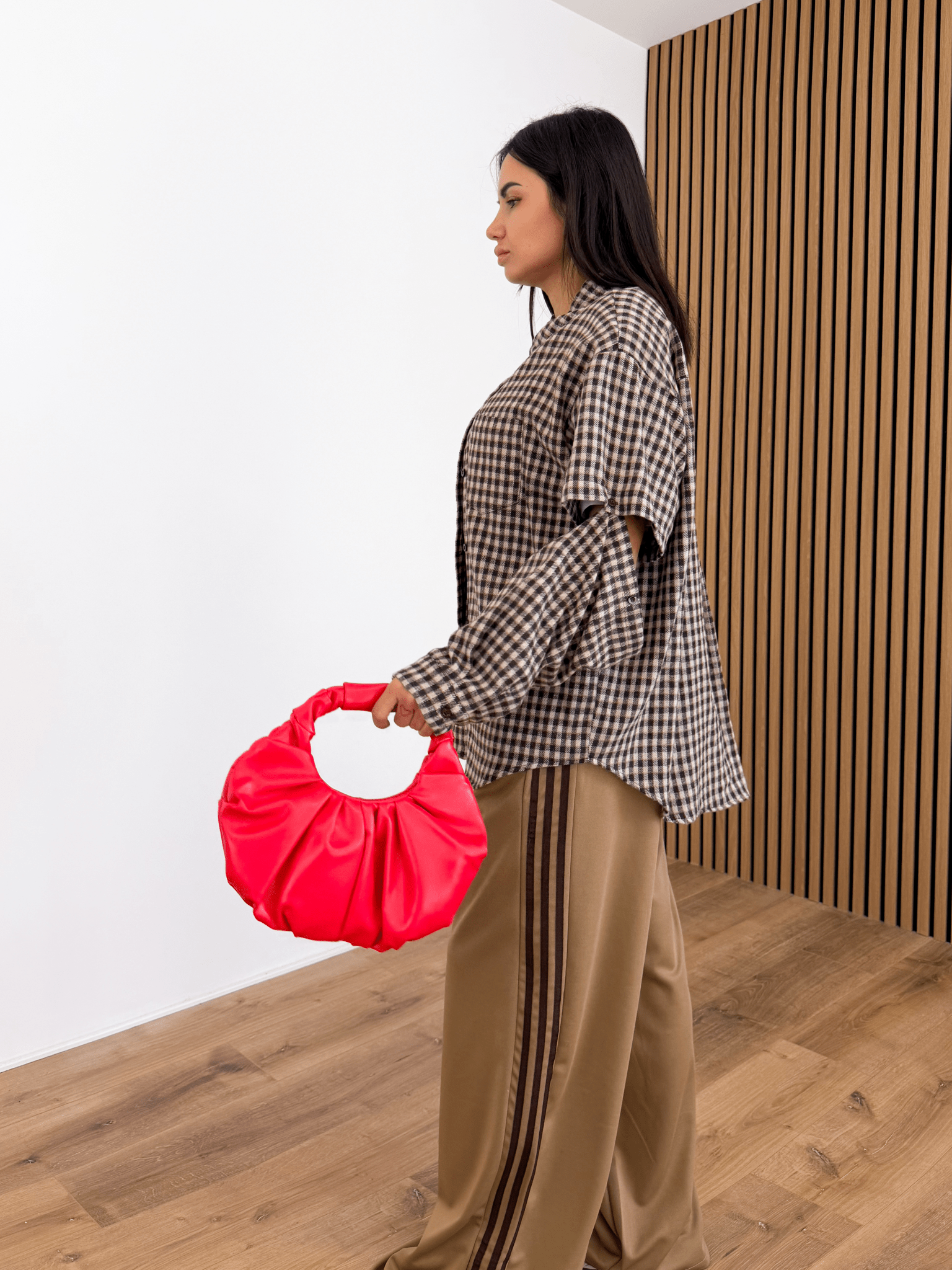 Maxi Camicia Aperture - Marrone - SAINTH