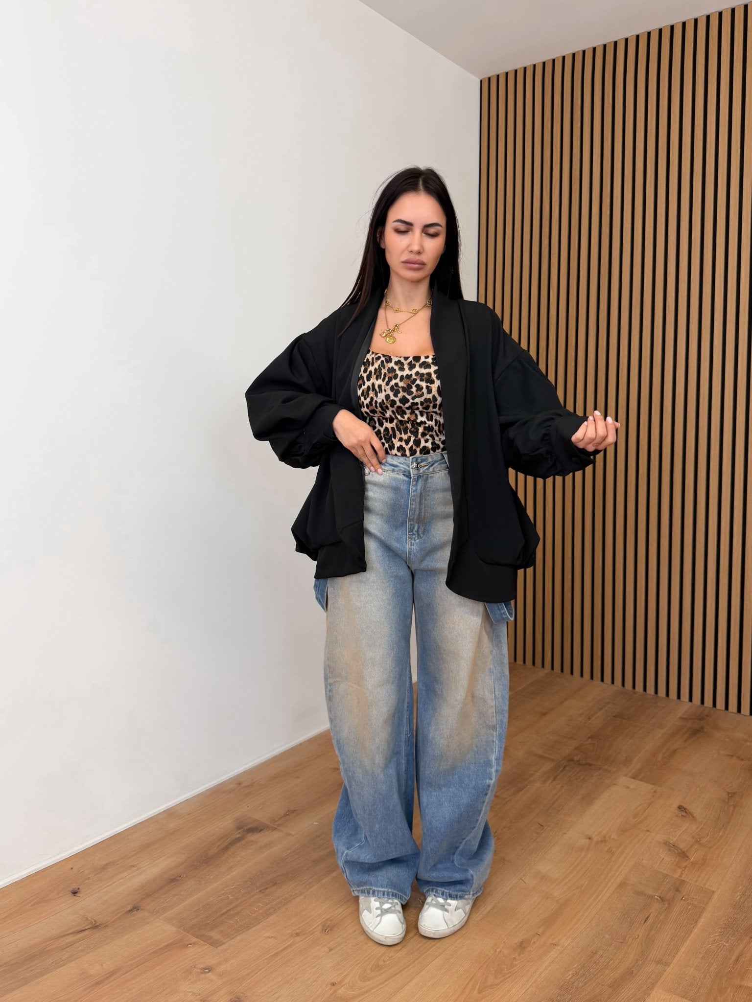 Giacca Kimono - Nera - SAINTH