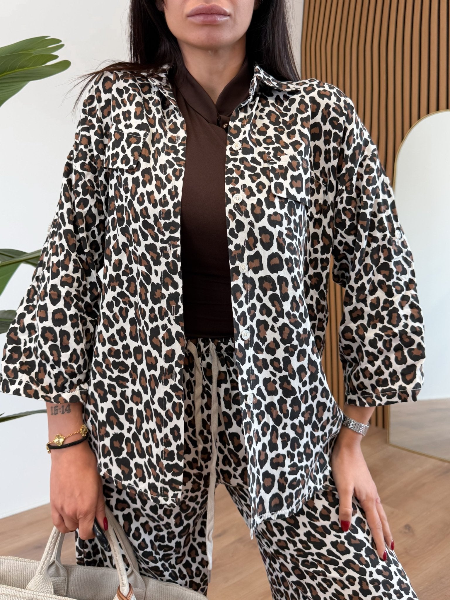Camicia Magic - Leo Beige - SAINTH