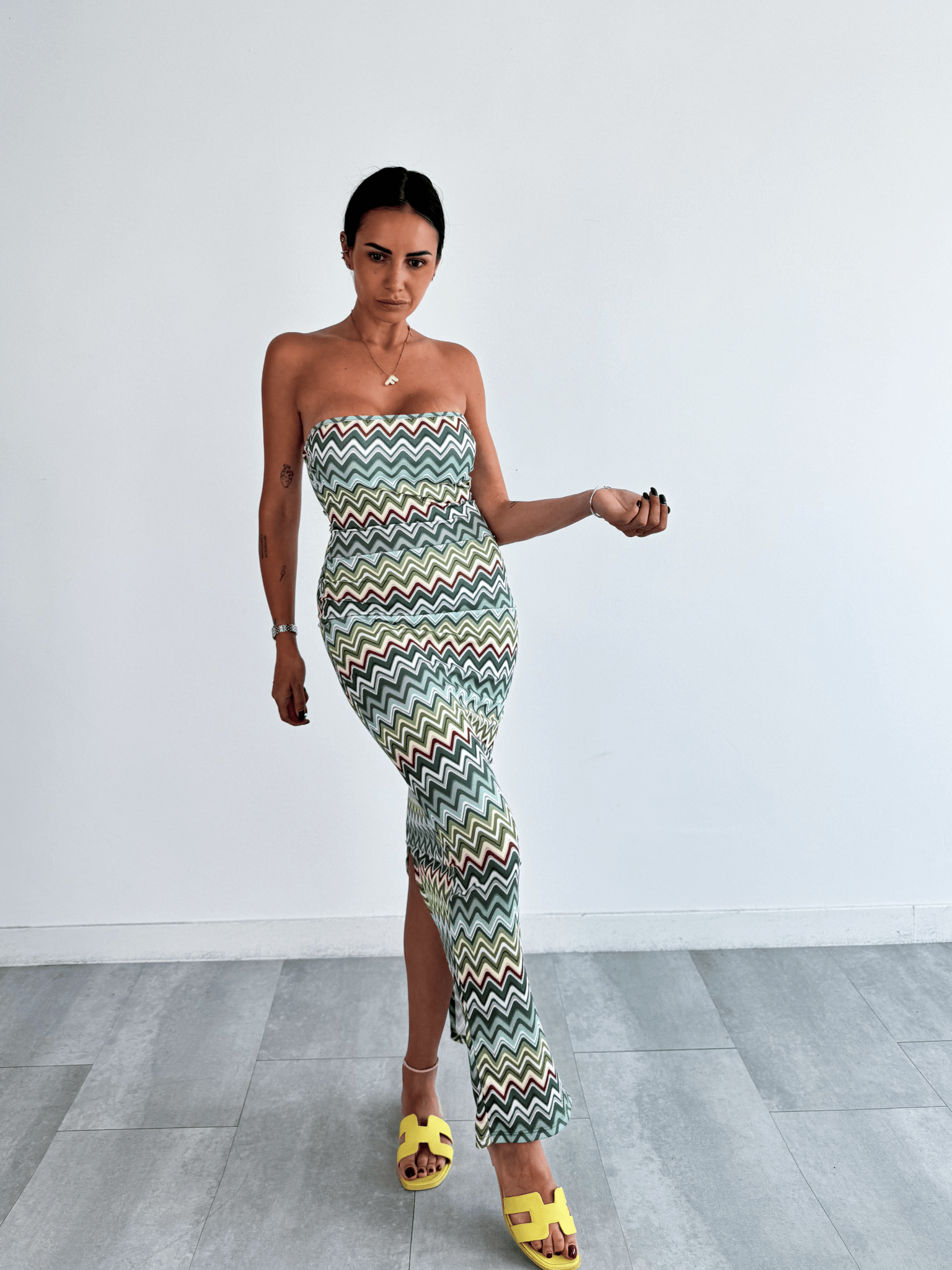 Abito Baroncella - Army Green - SAINTH