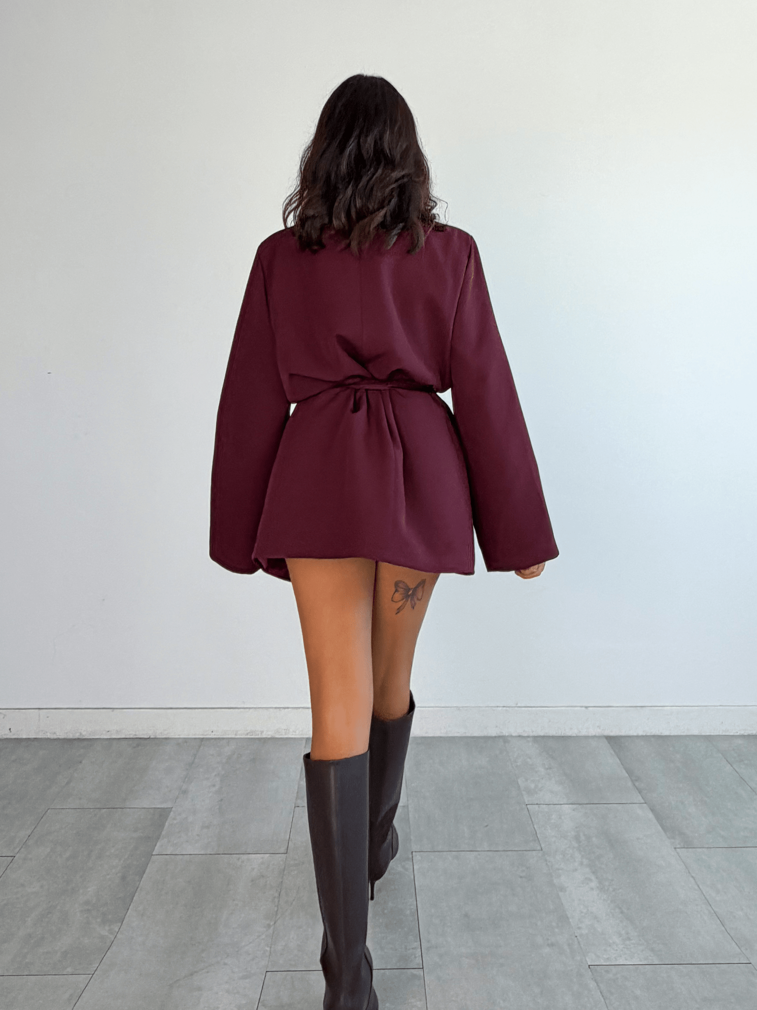 Abito Blazer Chic - Bordeaux - SAINTH