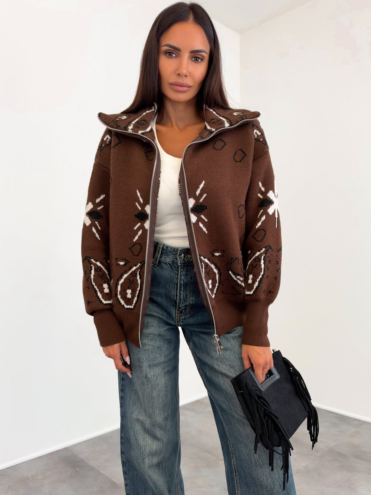 Pull Zip - Marrone - SAINTH