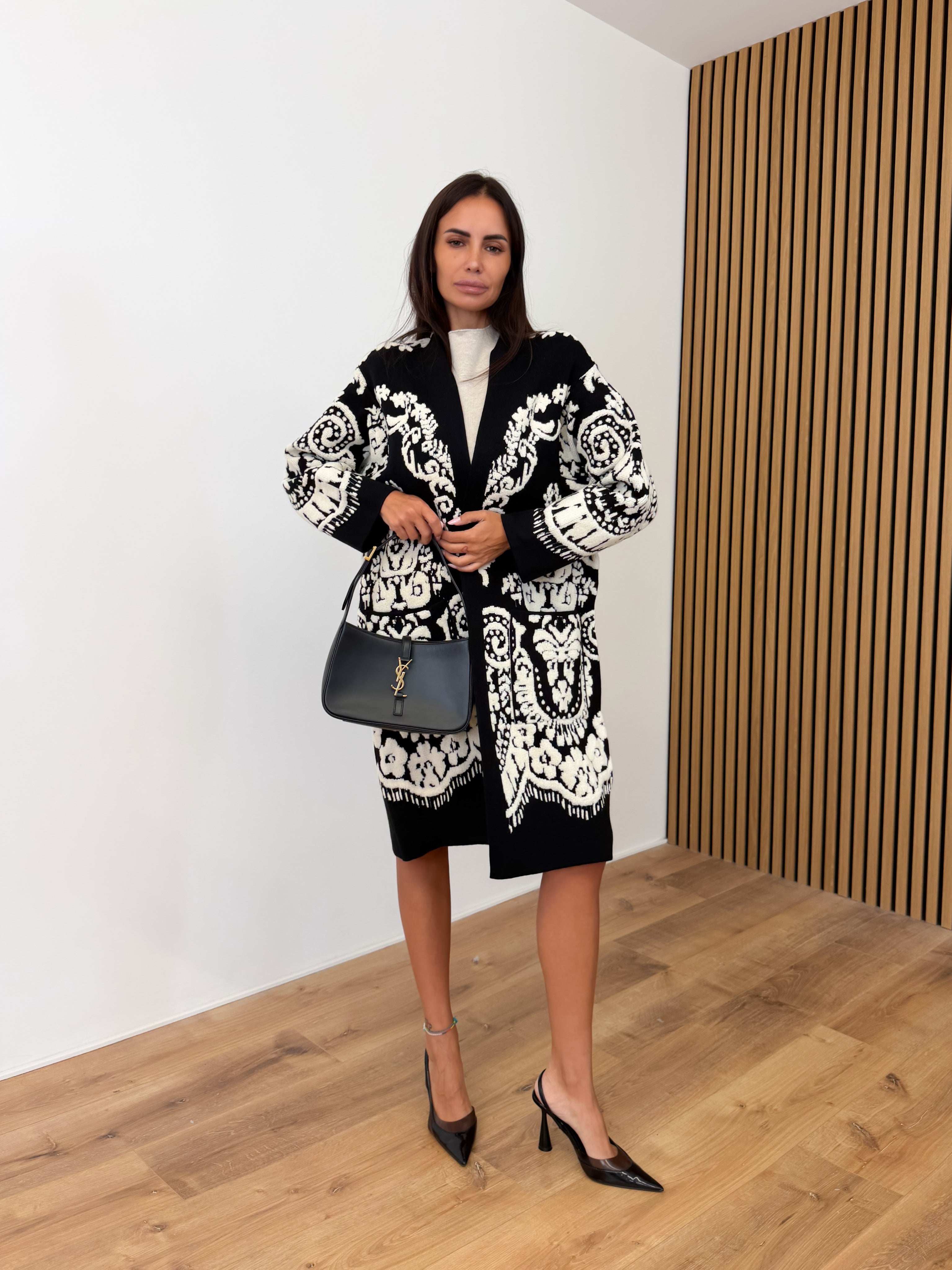 Cardigan Maiolica - Nero
