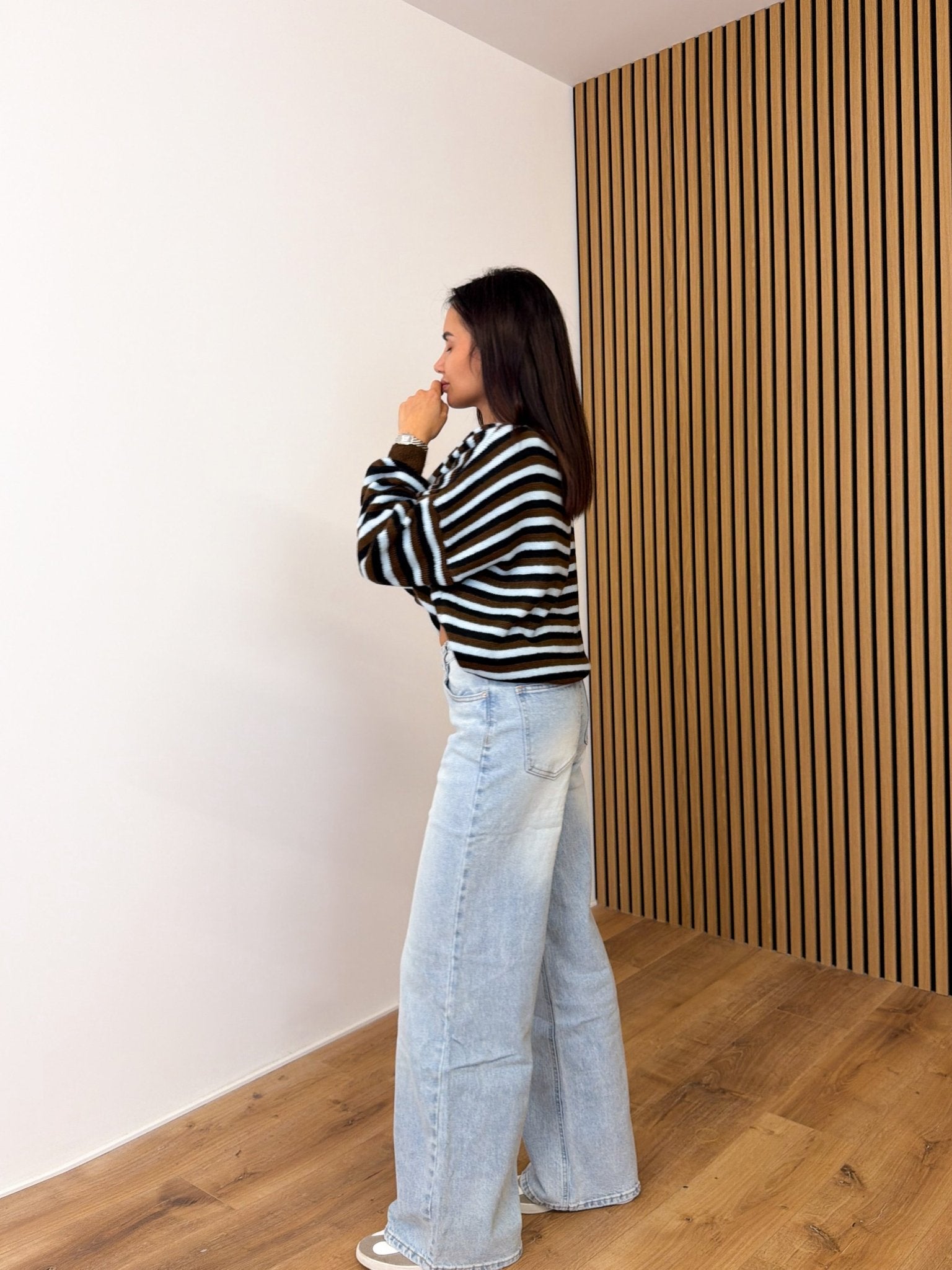 Pull Algida - Celeste Marrone e Nero - SAINTH