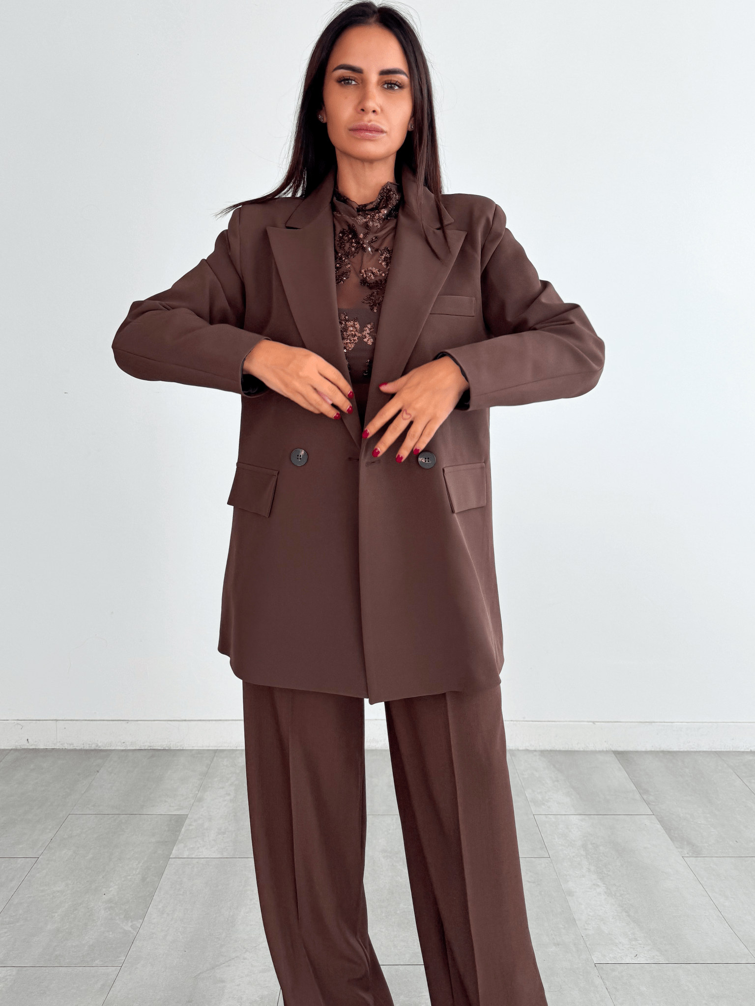 Blazer Strutturato Must - Marrone - SAINTH