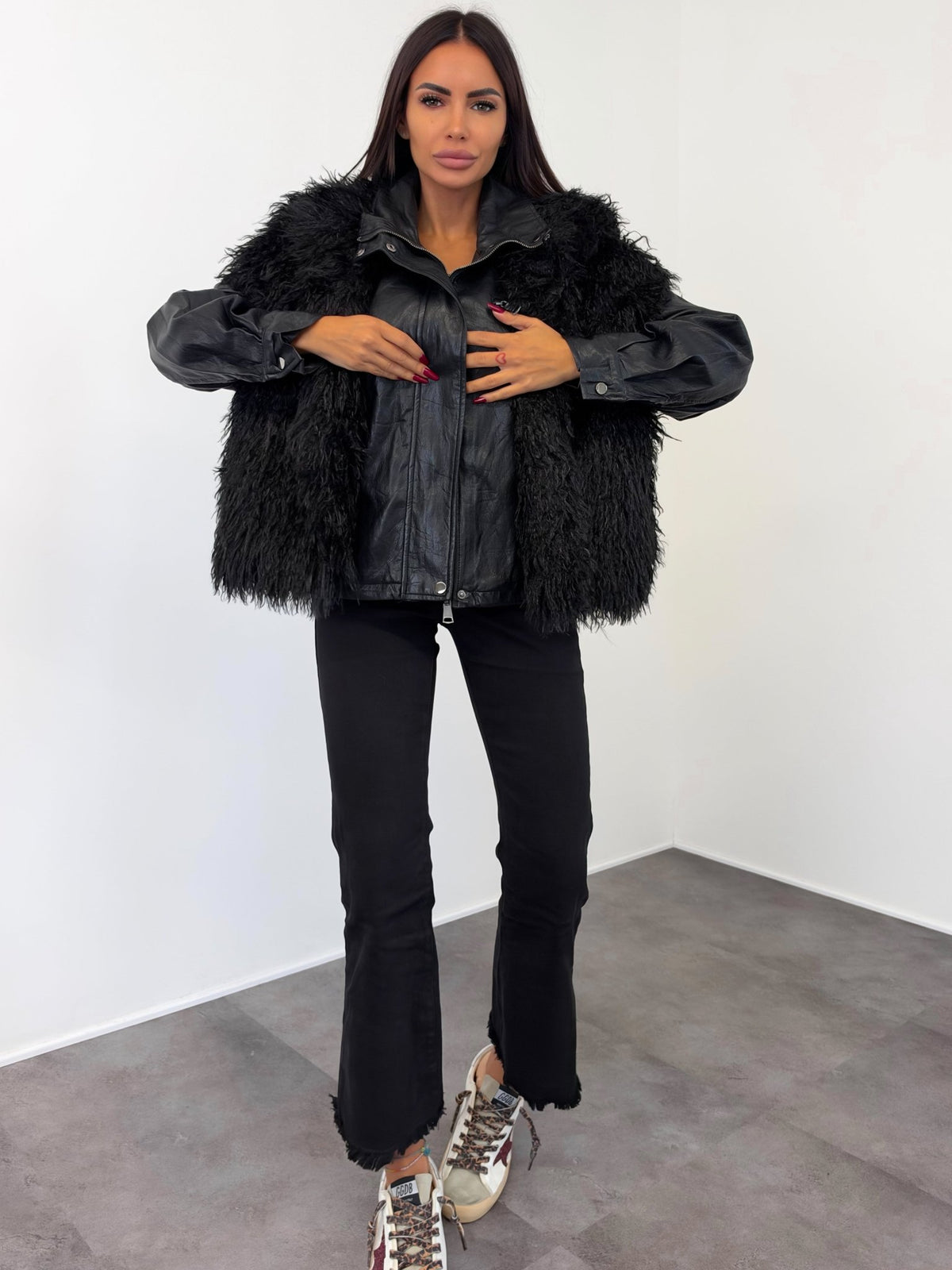 Biker + Gilet Cortina - Nera - SAINTH