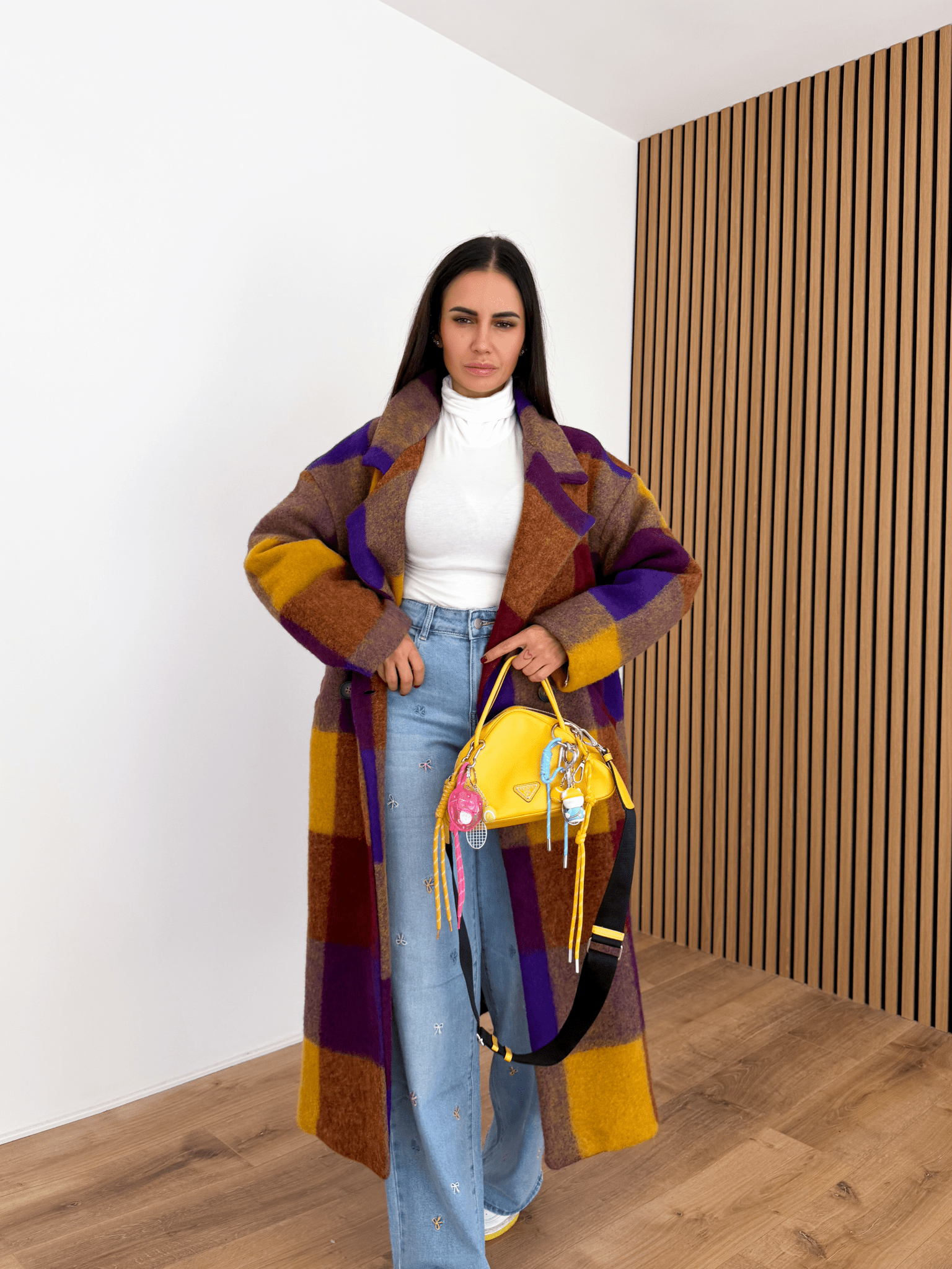 Cappotto Lusso - Senape e Viola - SAINTH