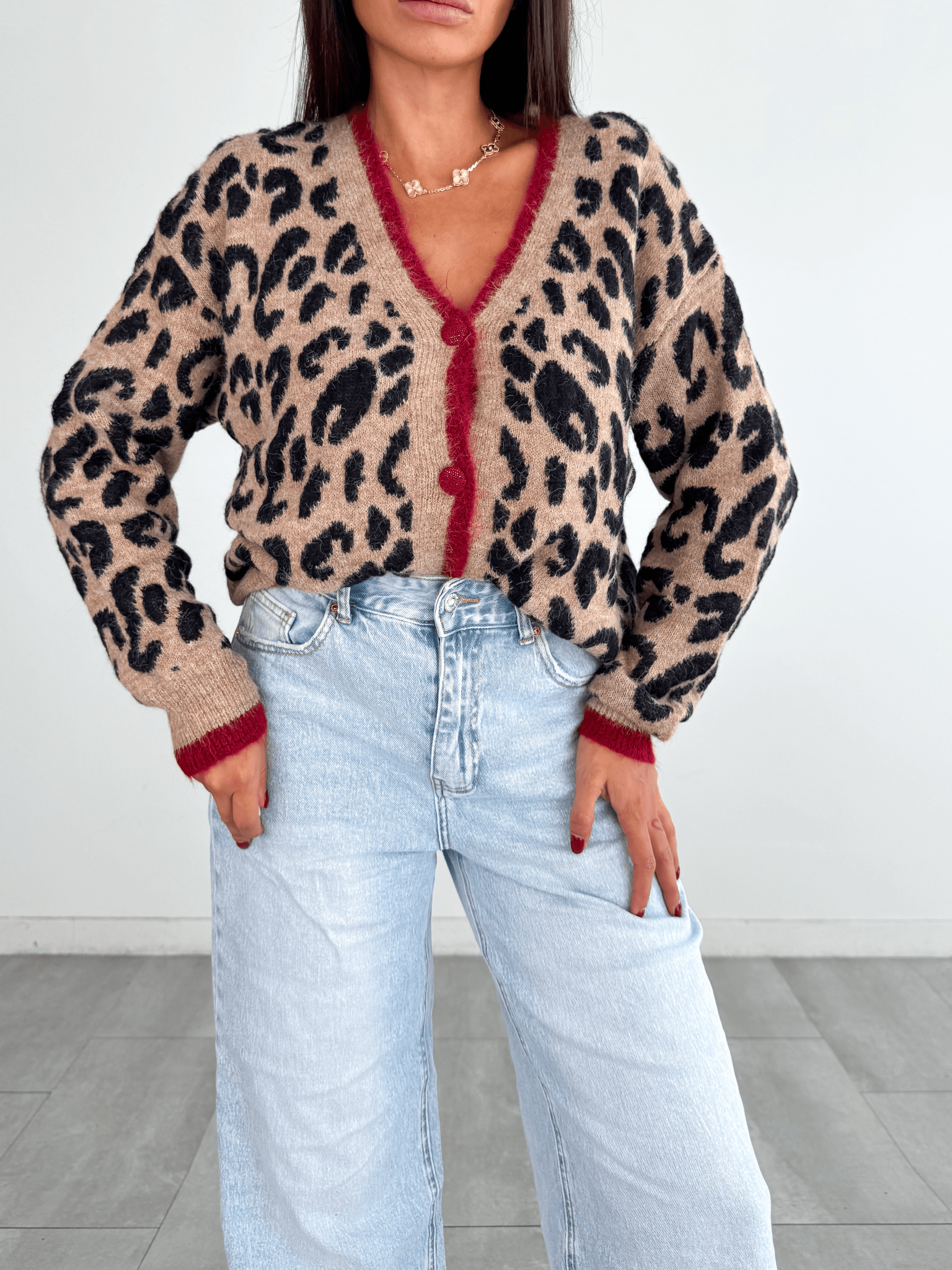 Cardigan Soft Leo - Rosso - SAINTH