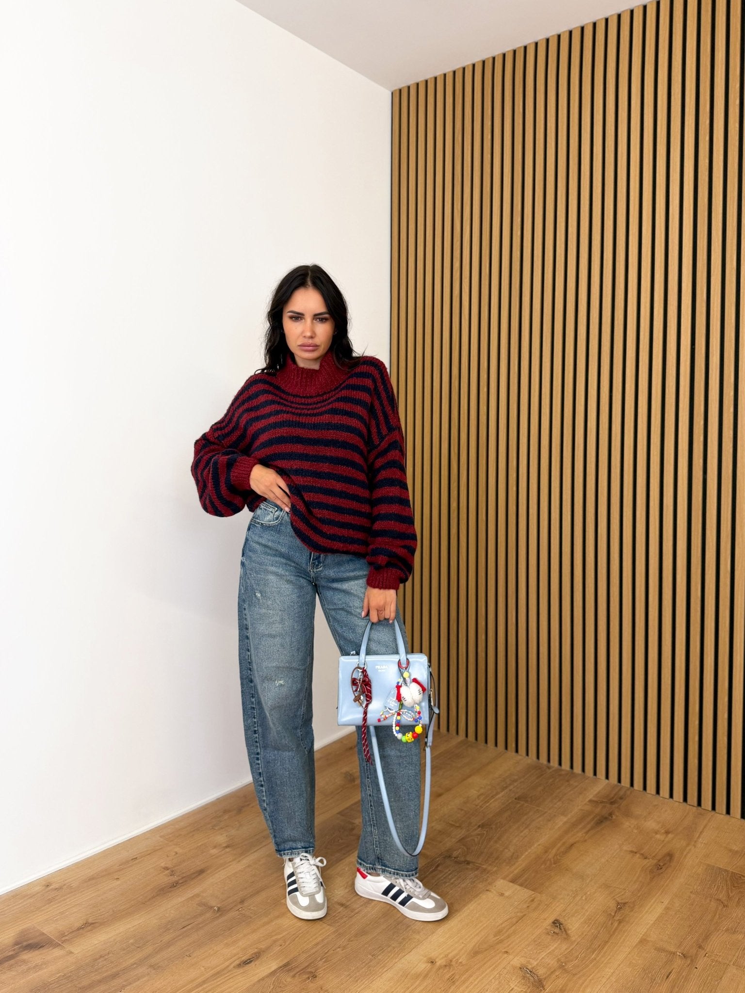 Pull Movimento - Blu e Bordeaux - SAINTH