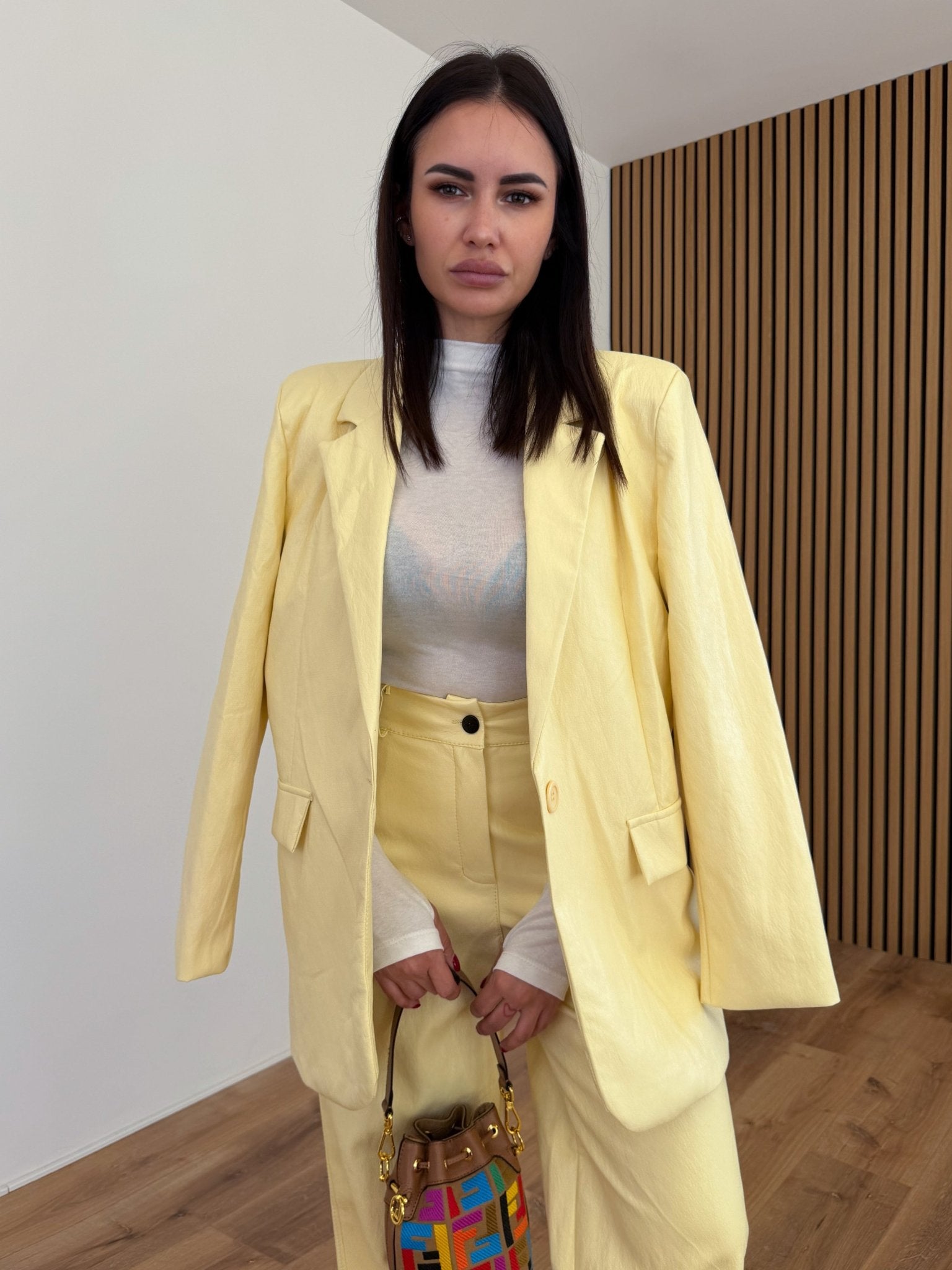 Blazer Minimal Ecop - Giallo - SAINTH