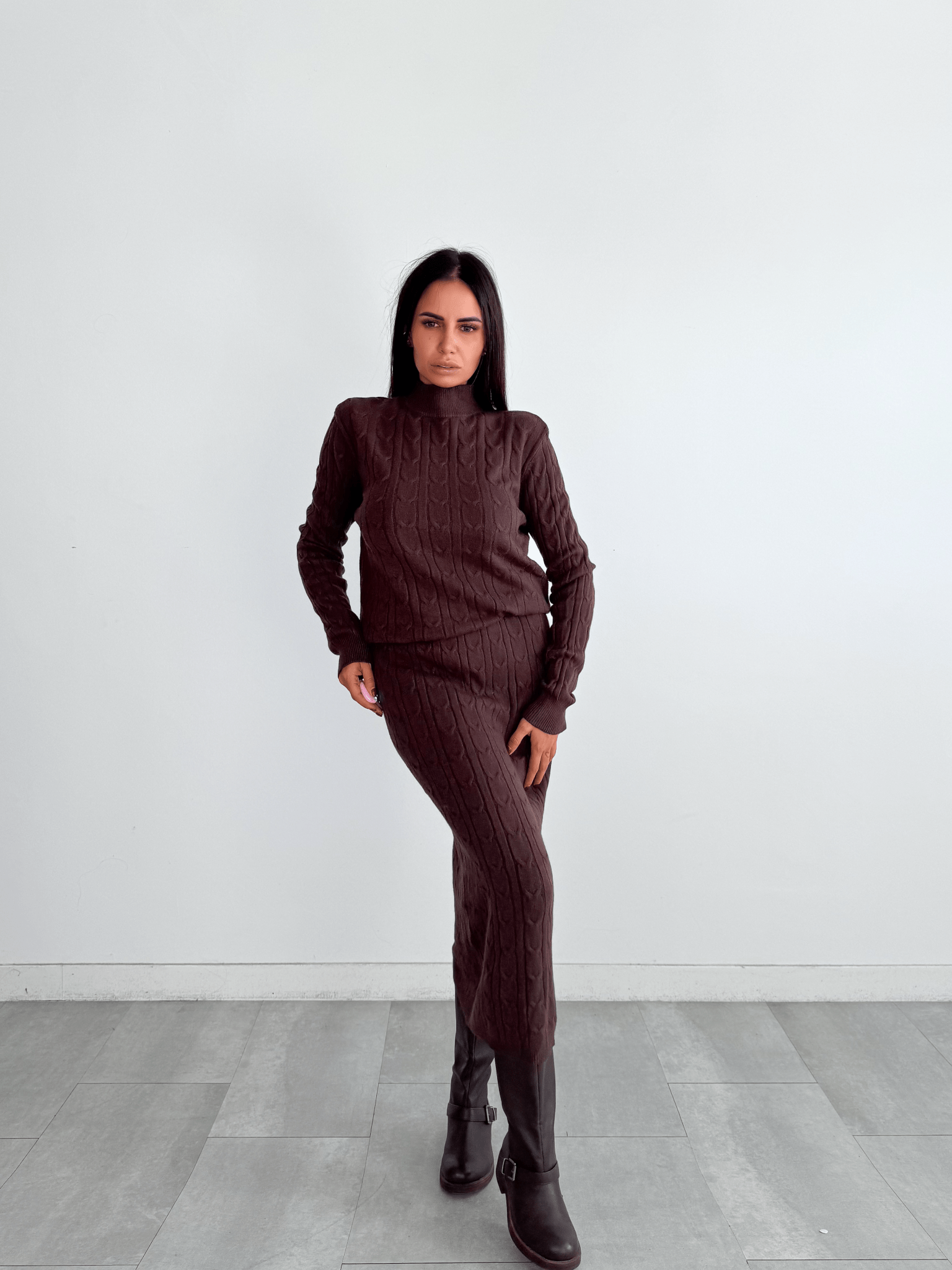 Coordinato Braided - Marrone - SAINTH