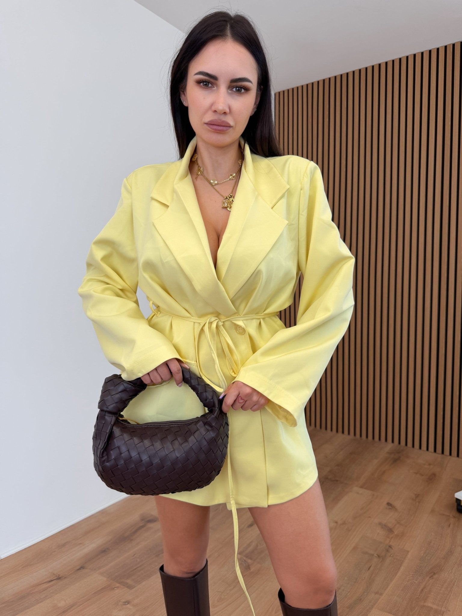 Abito Blazer Chic - Giallo - SAINTH