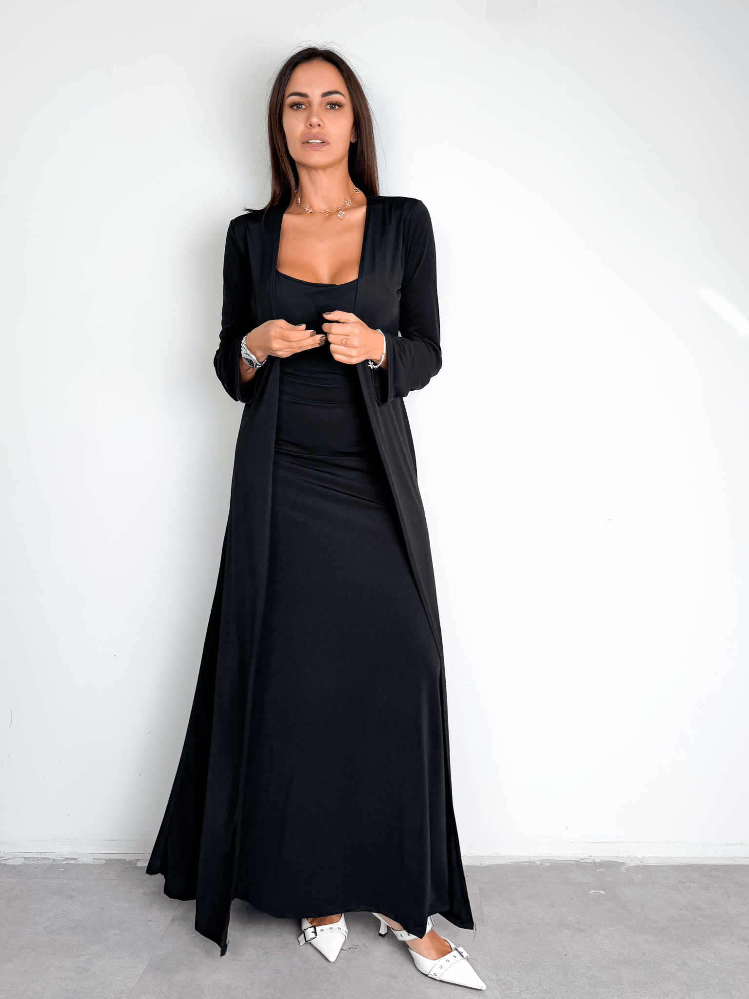 Set Abito + Cardigan - Nero - SAINTH