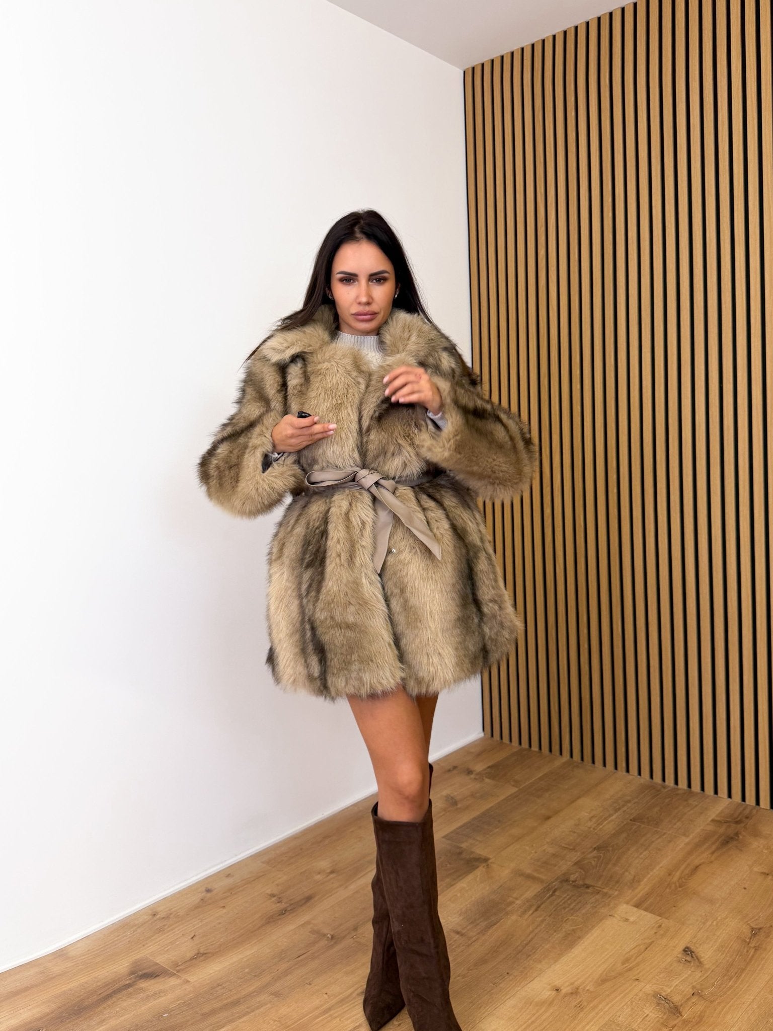 Pelliccia Fox - Biscotto - SAINTH