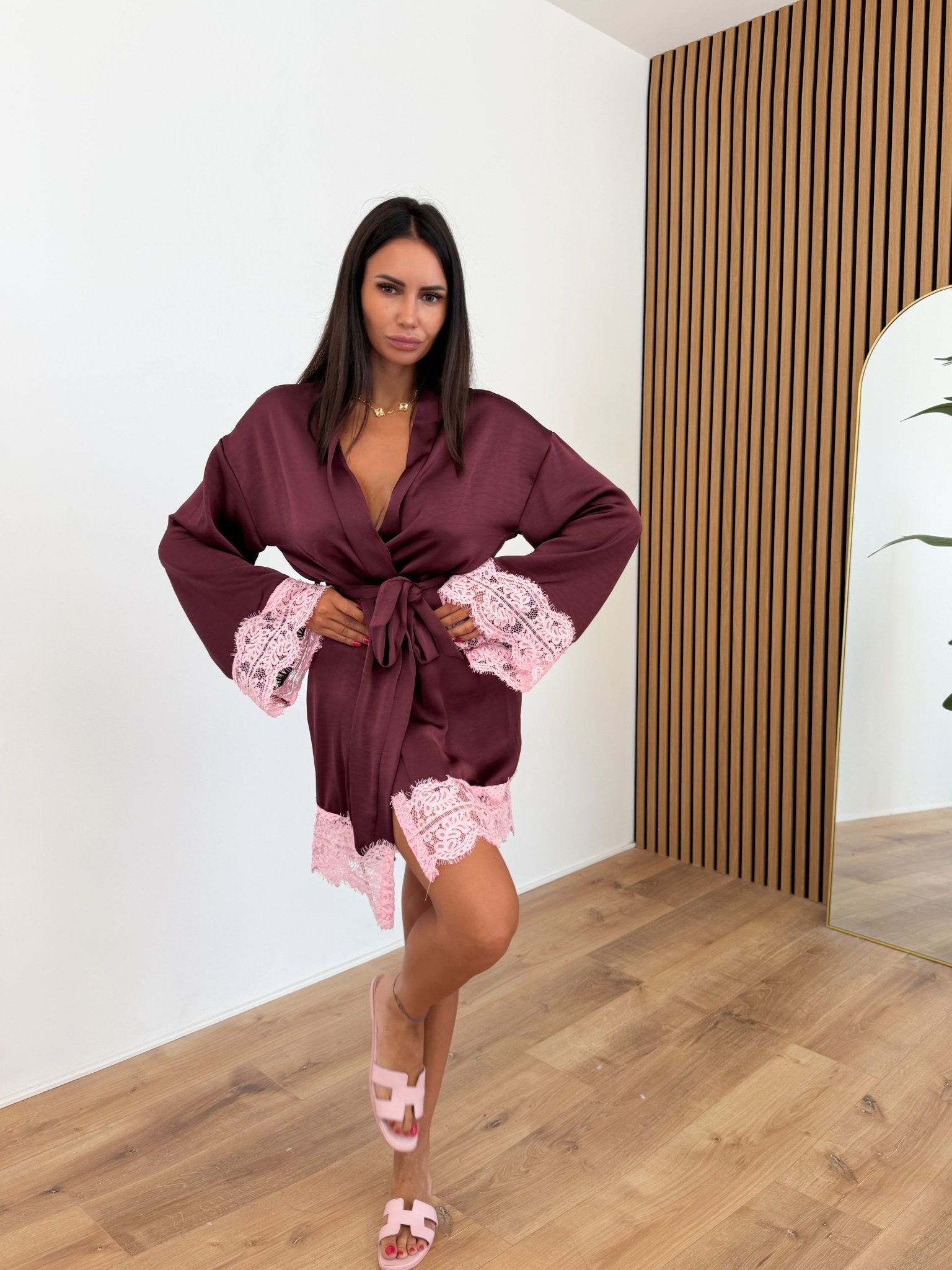 Abito Kimono - Bordeaux - SAINTH