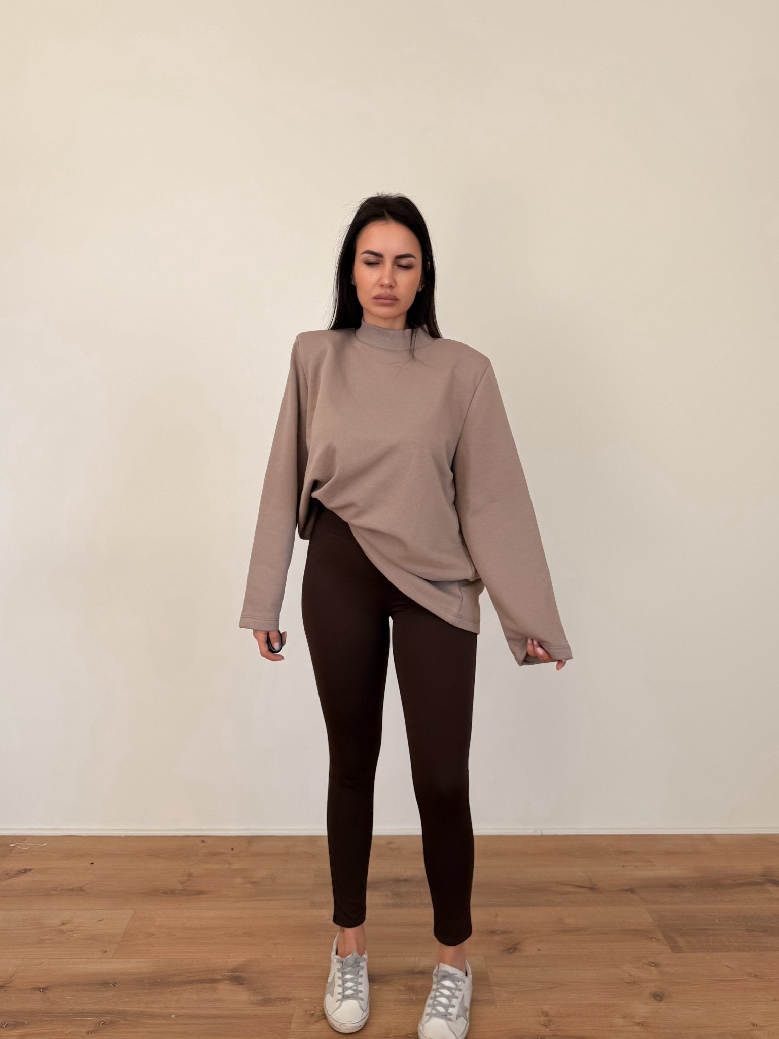 Felpa Maxi Spalla - Tortora - SAINTH