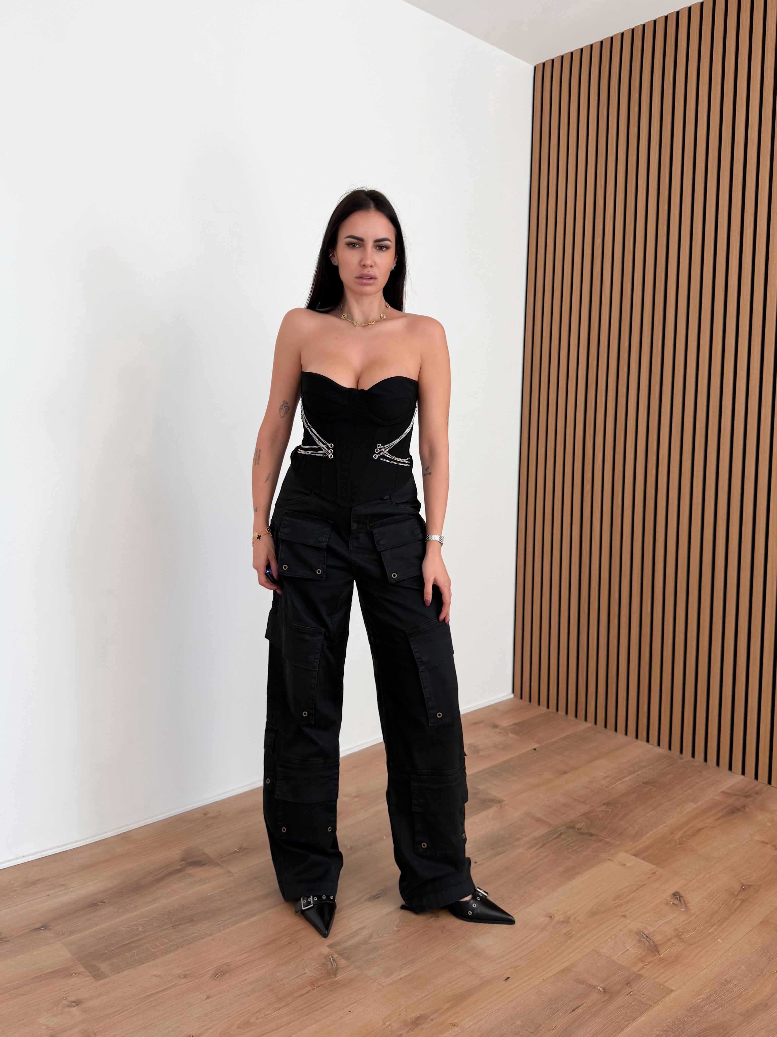 Corpetto Chain - Nero