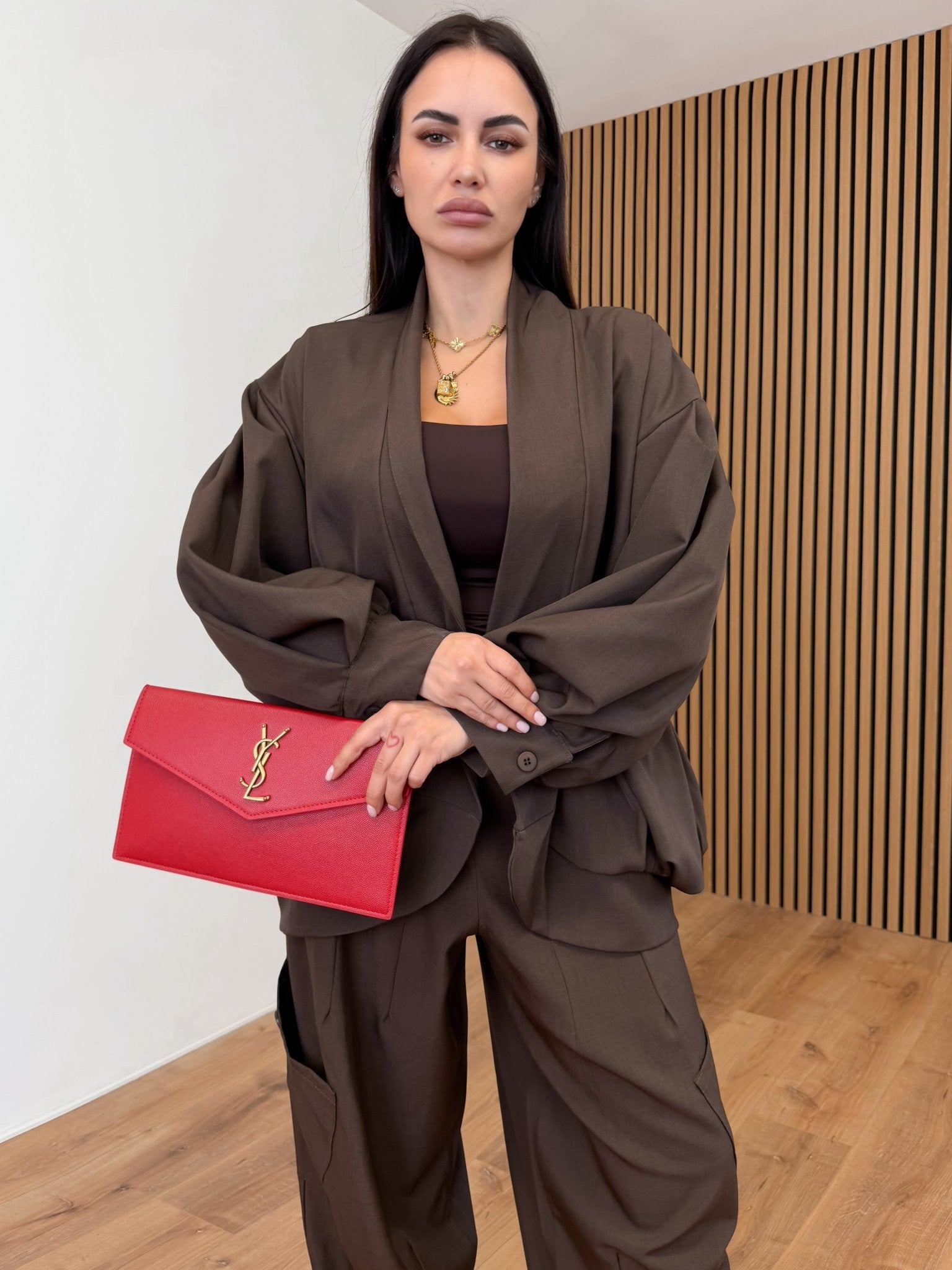 Giacca Kimono - Marrone - SAINTH