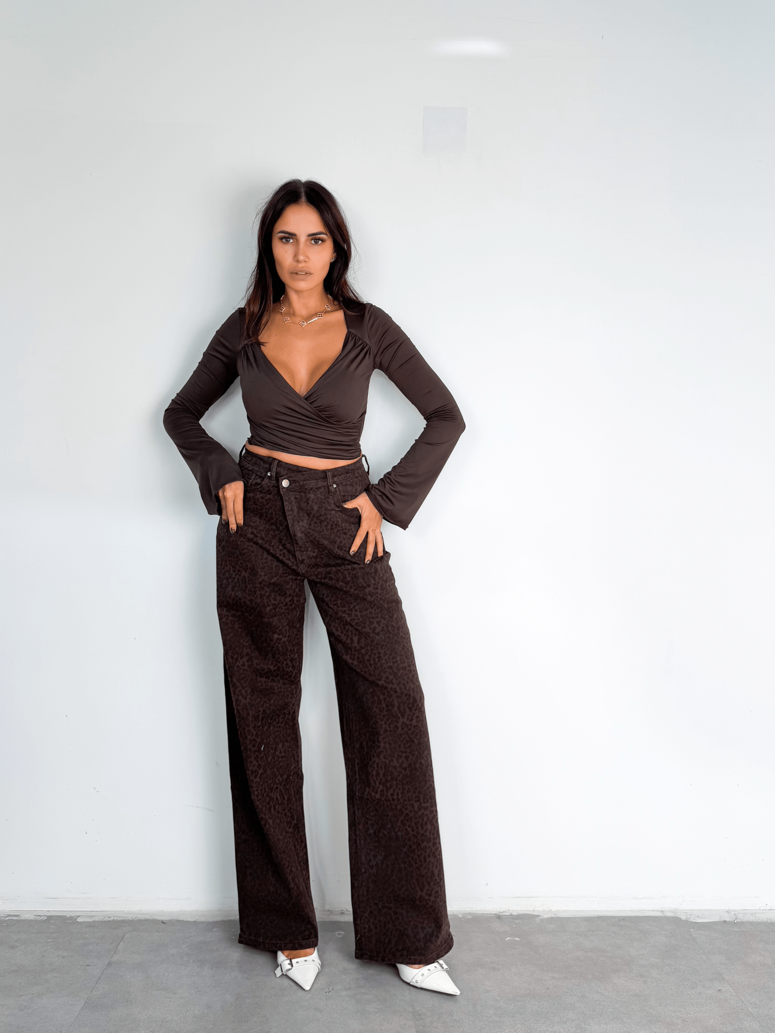 Jeans Graffio - Leopardato Scuro - SAINTH